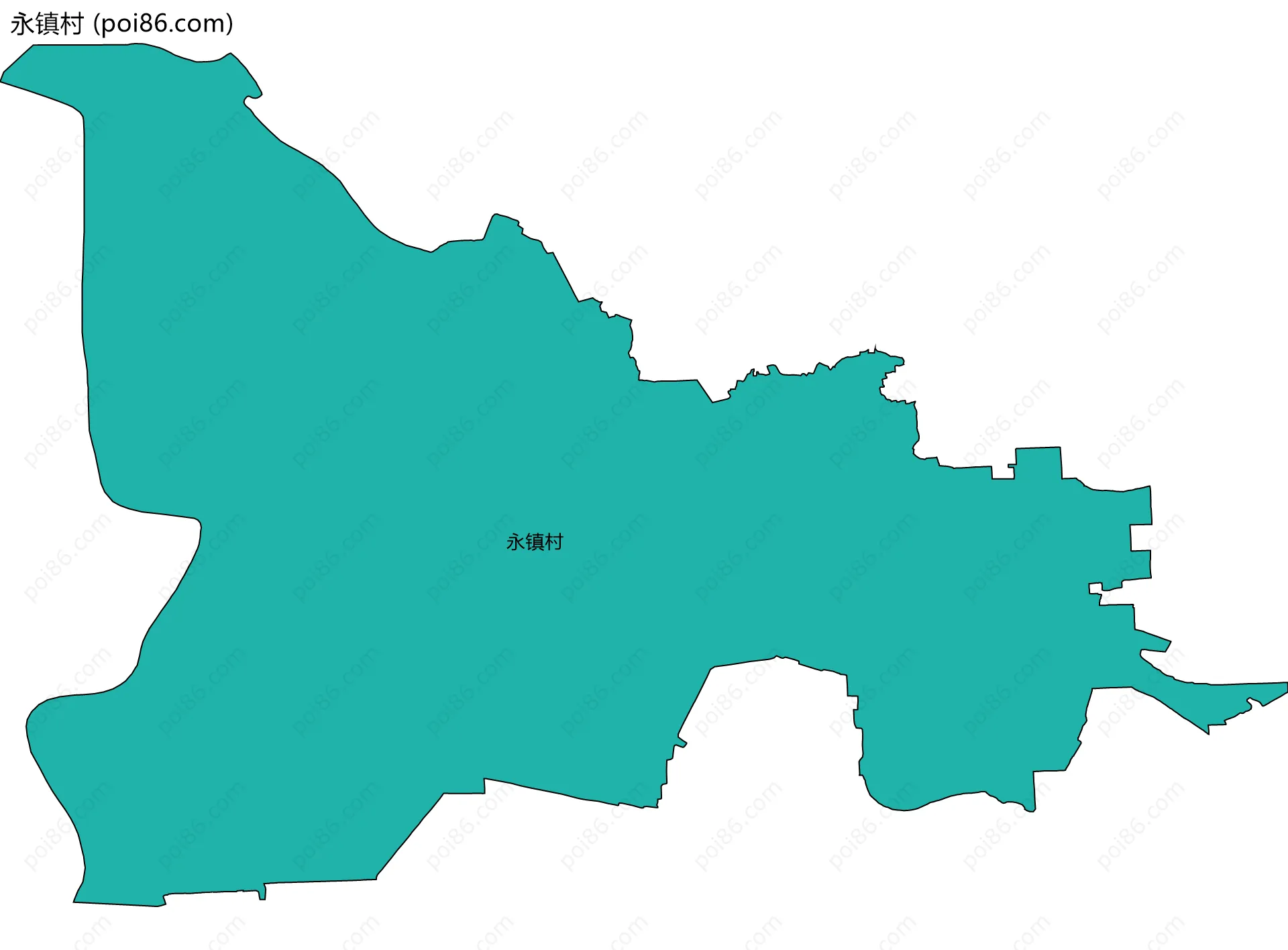 永镇村边界地图