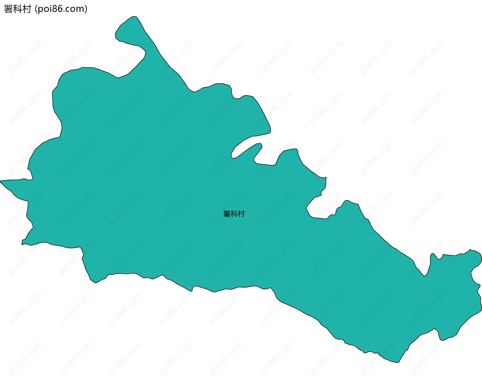署科村边界地图