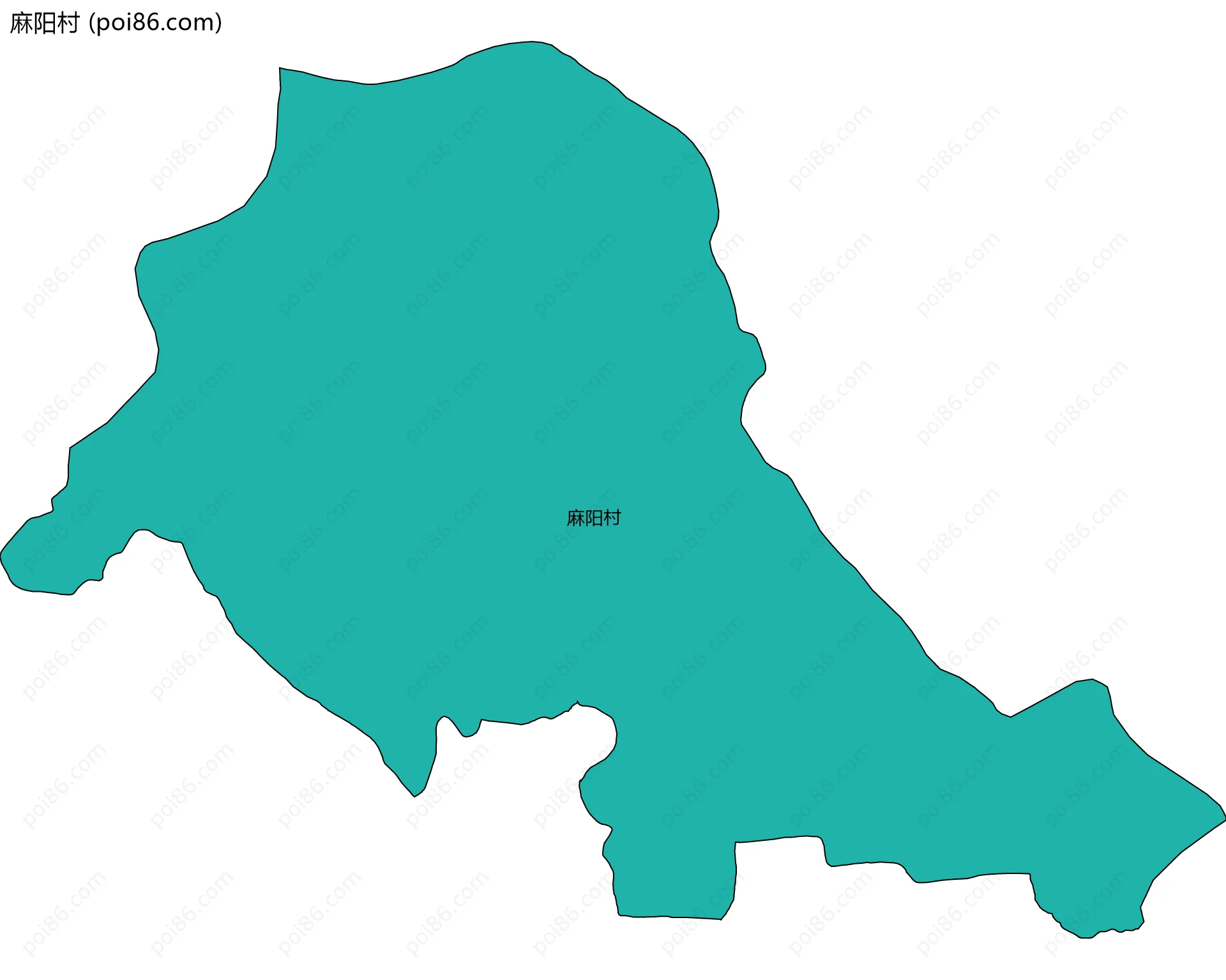 麻阳村边界地图