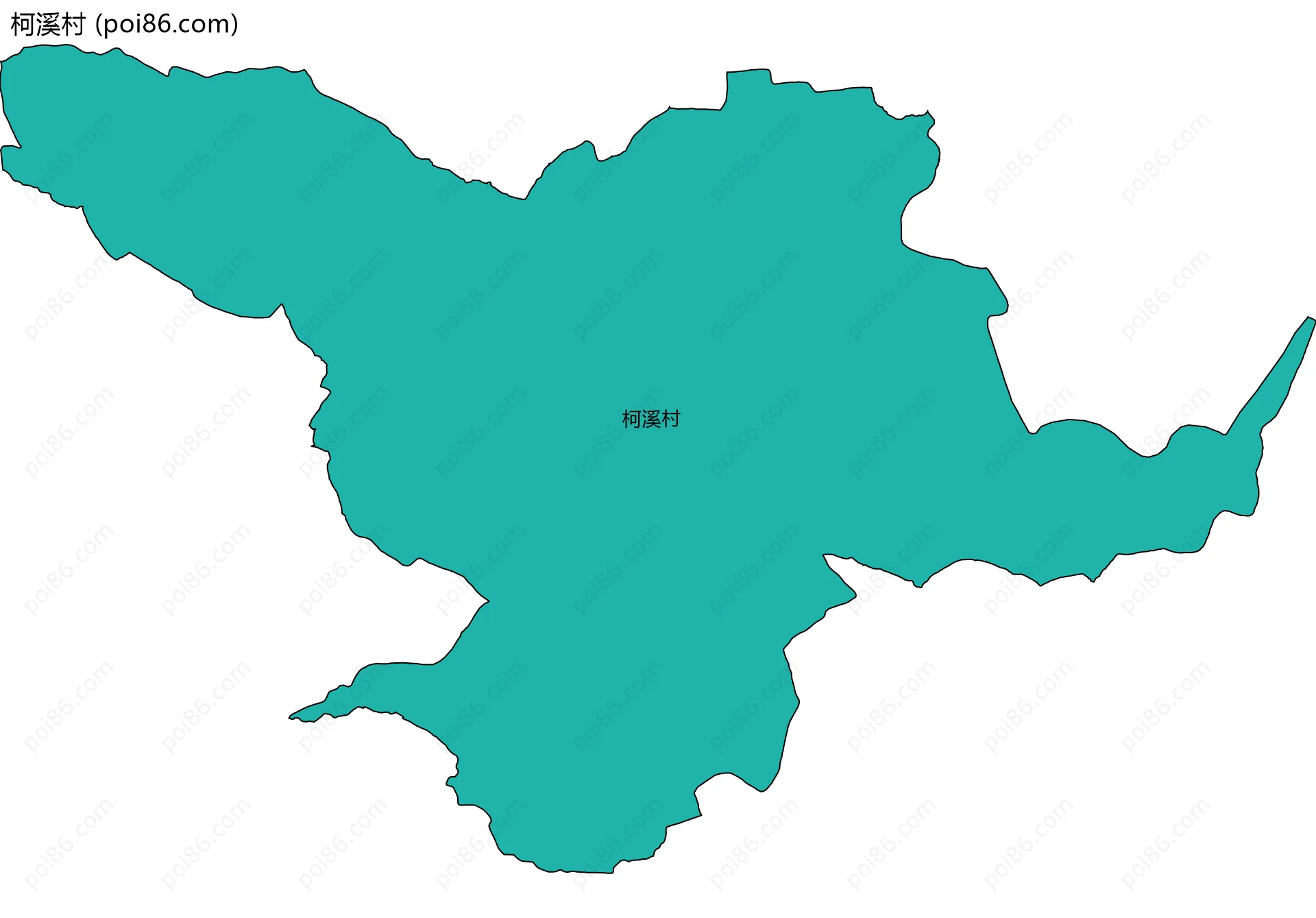 柯溪村边界地图