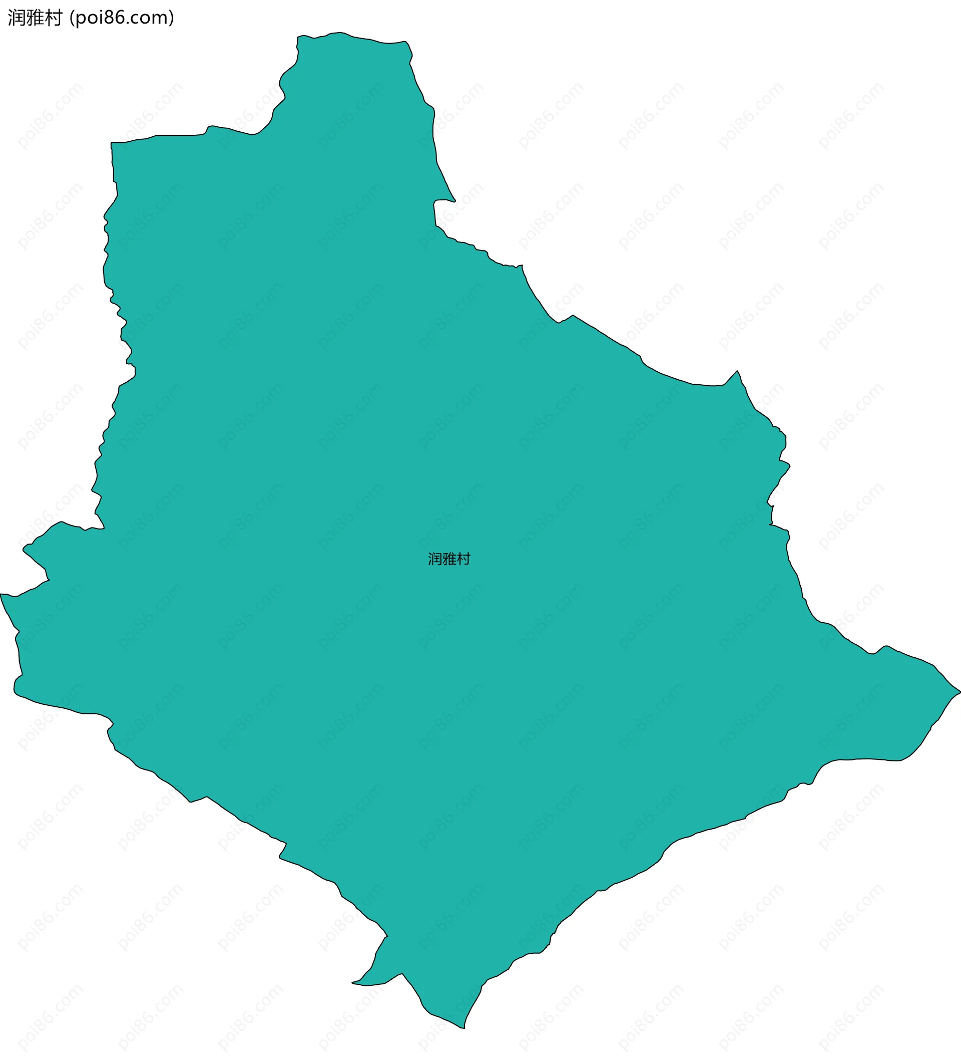 润雅村边界地图