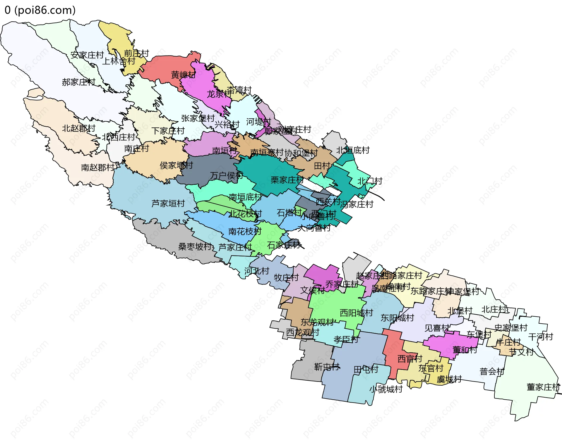 0边界地图(五级行政区划)
