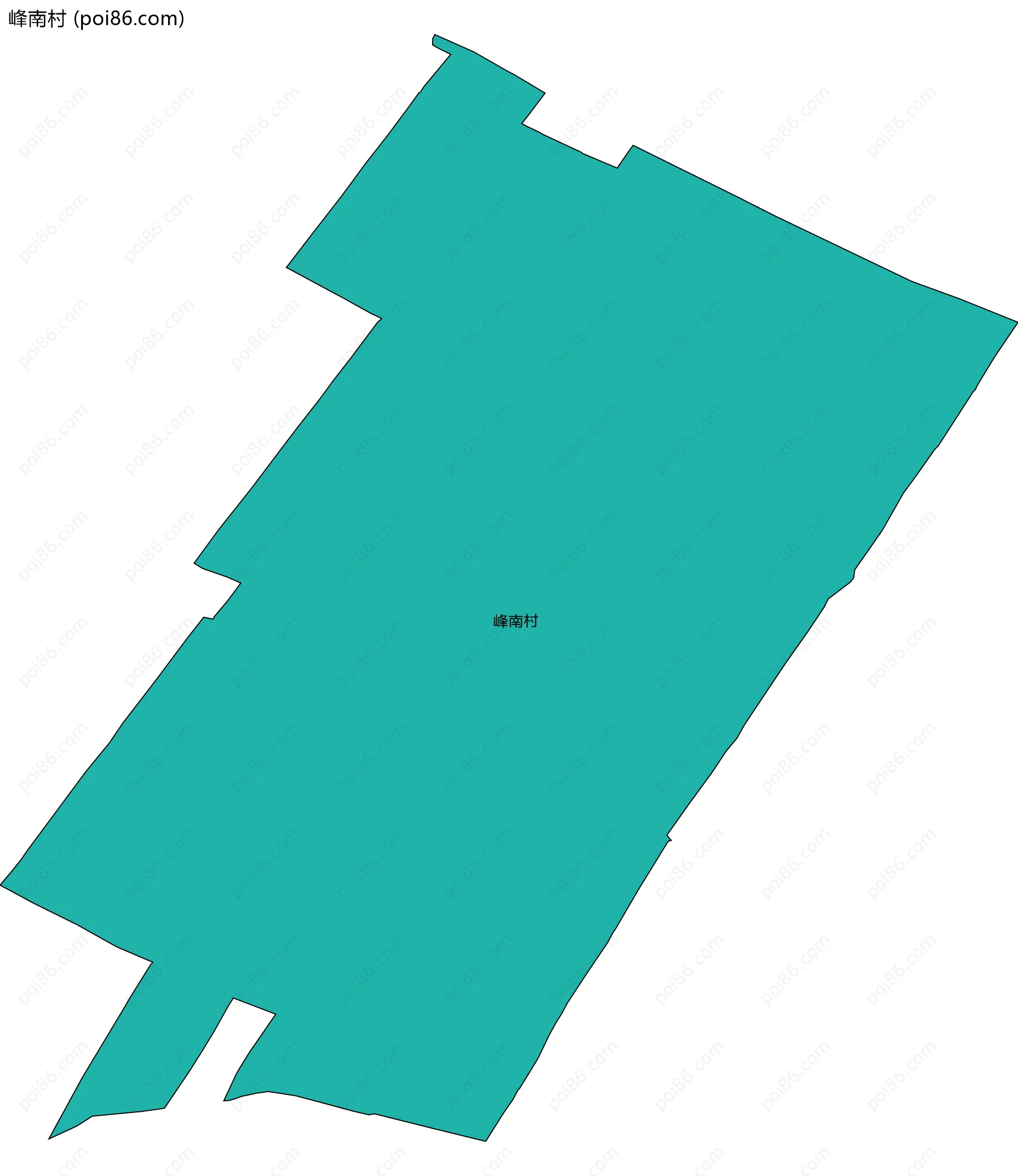 峰南村边界地图