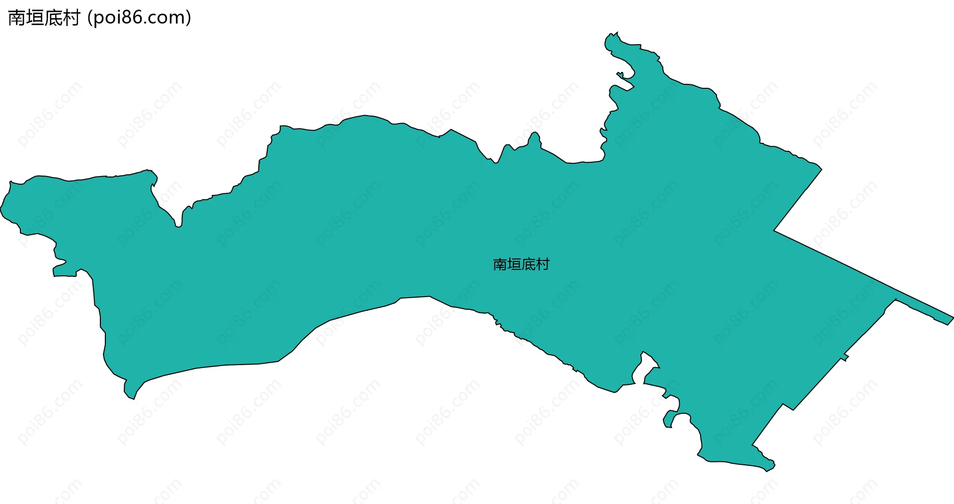 南垣底村边界地图