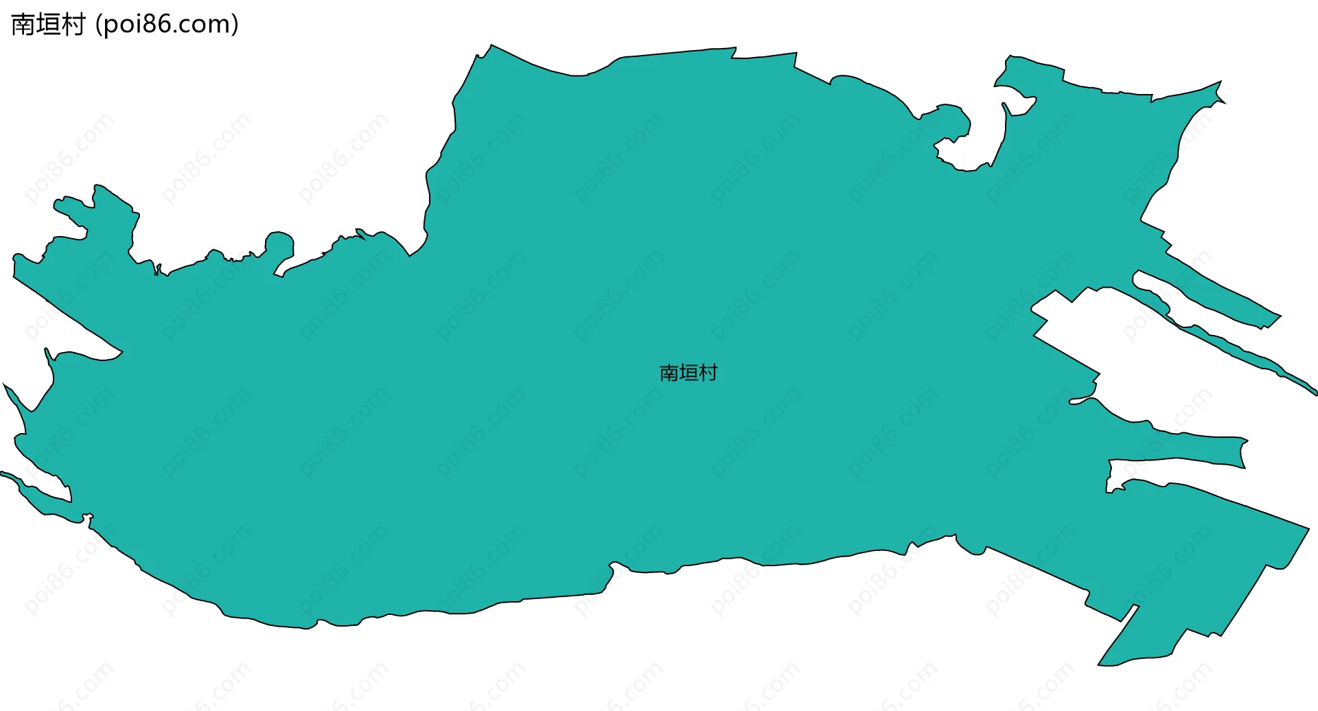 南垣村边界地图