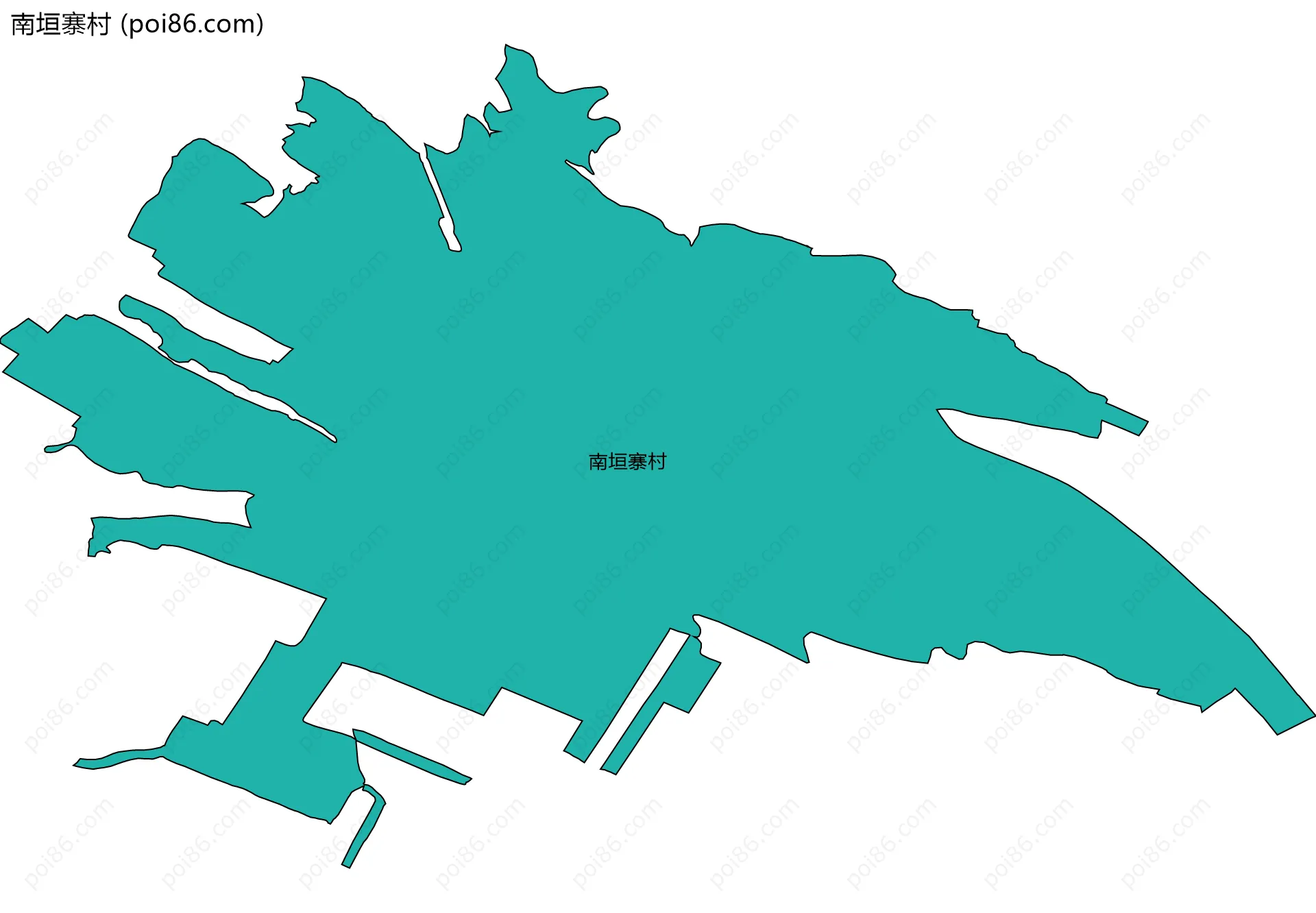 南垣寨村边界地图