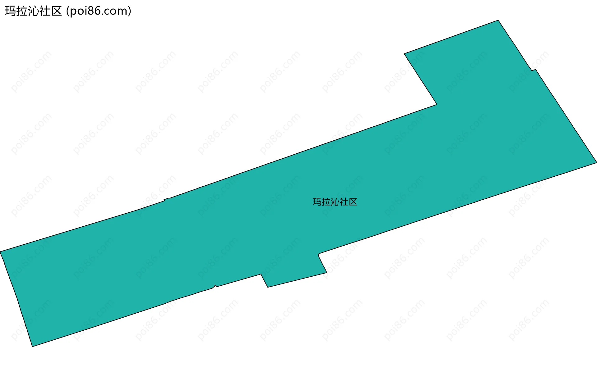 玛拉沁社区边界地图