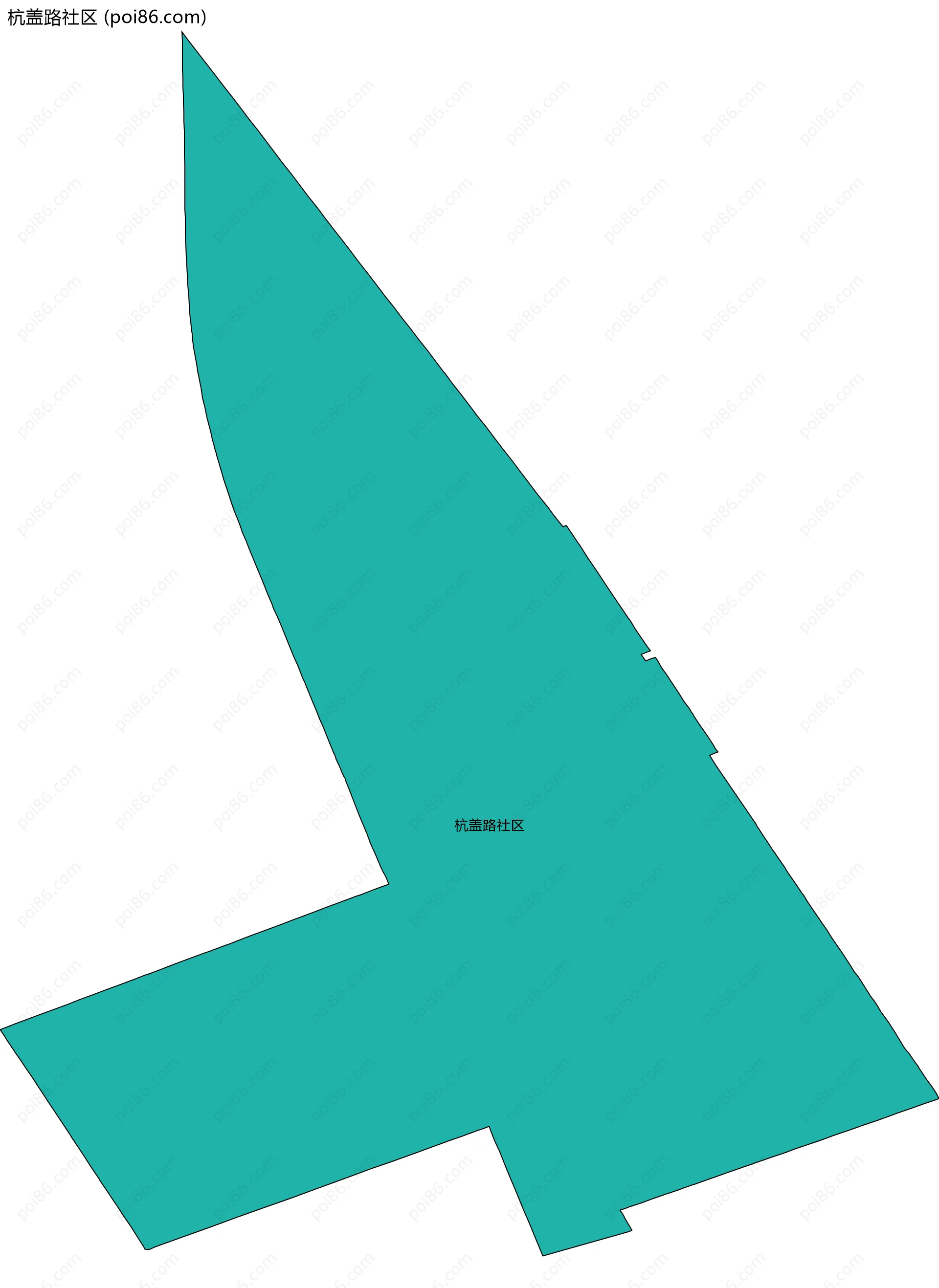 杭盖路社区边界地图