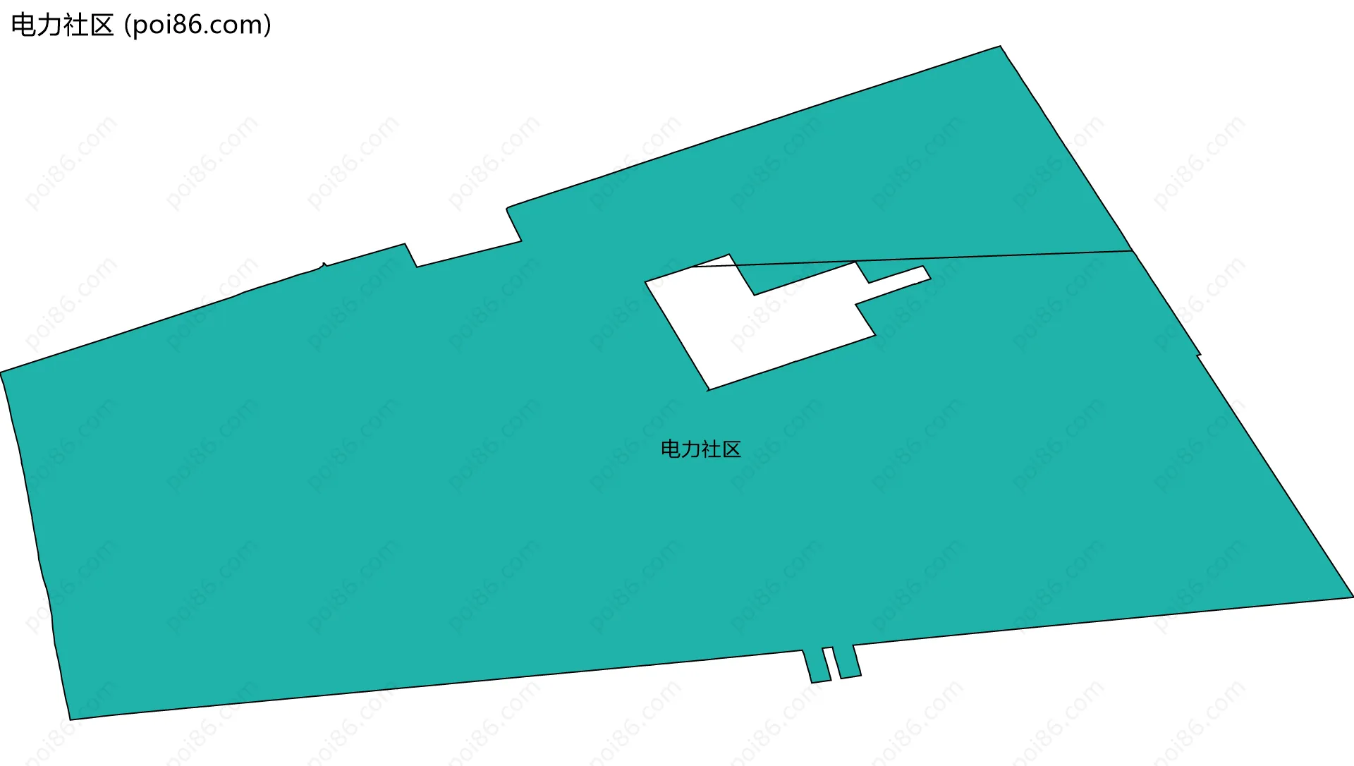 电力社区边界地图