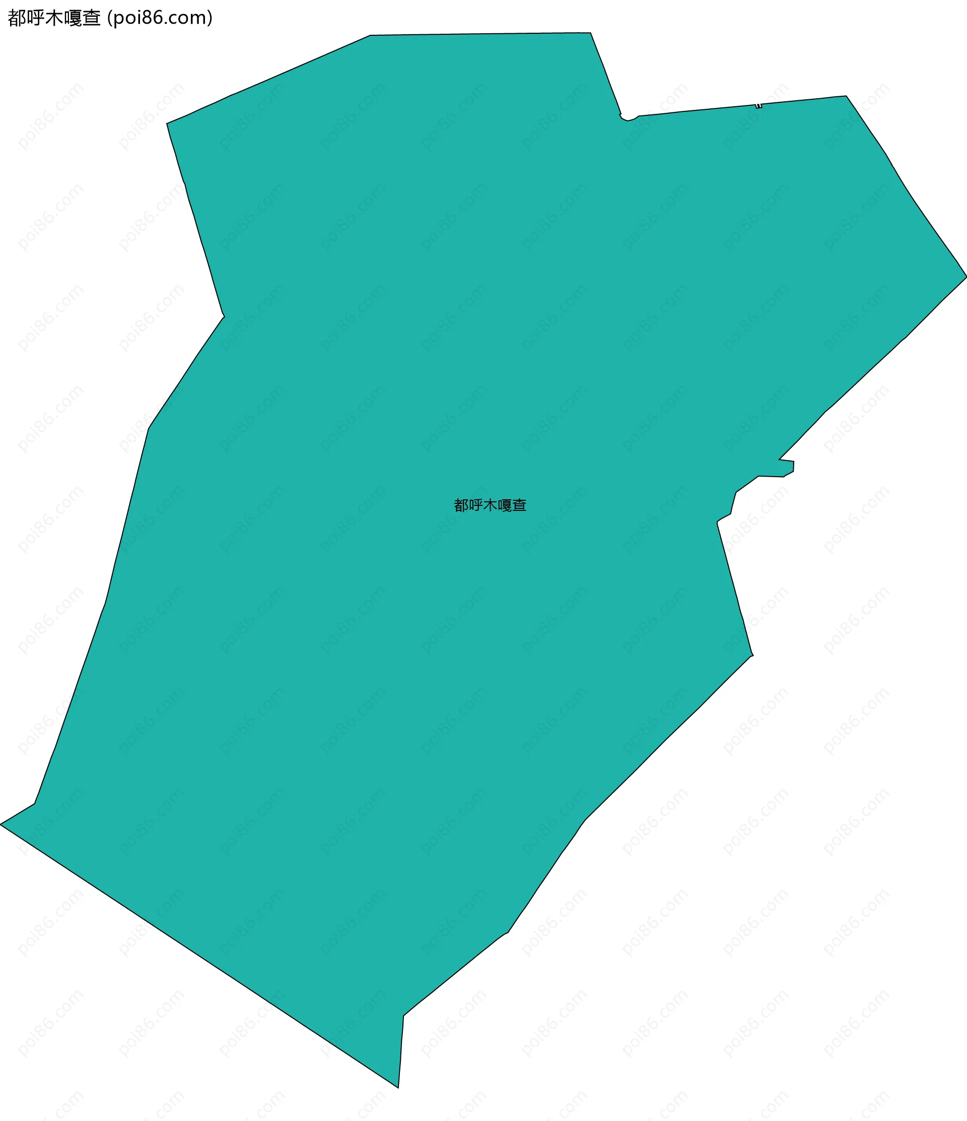 都呼木嘎查边界地图