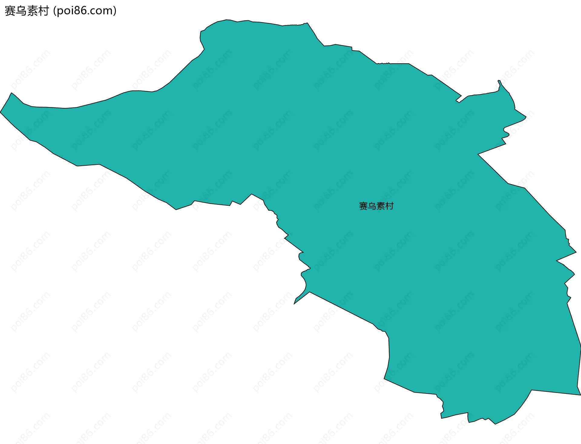 赛乌素村边界地图