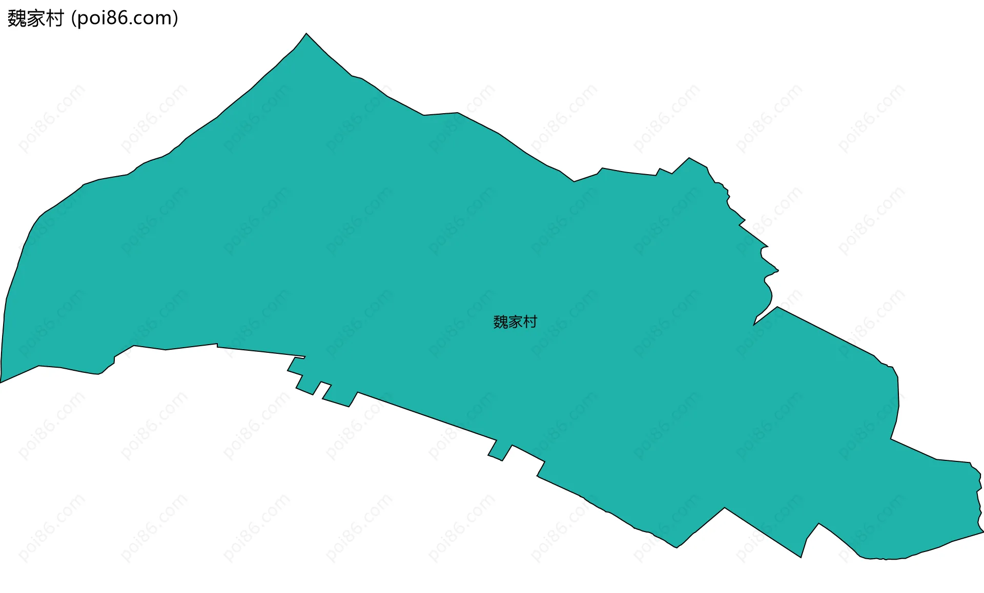 魏家村边界地图