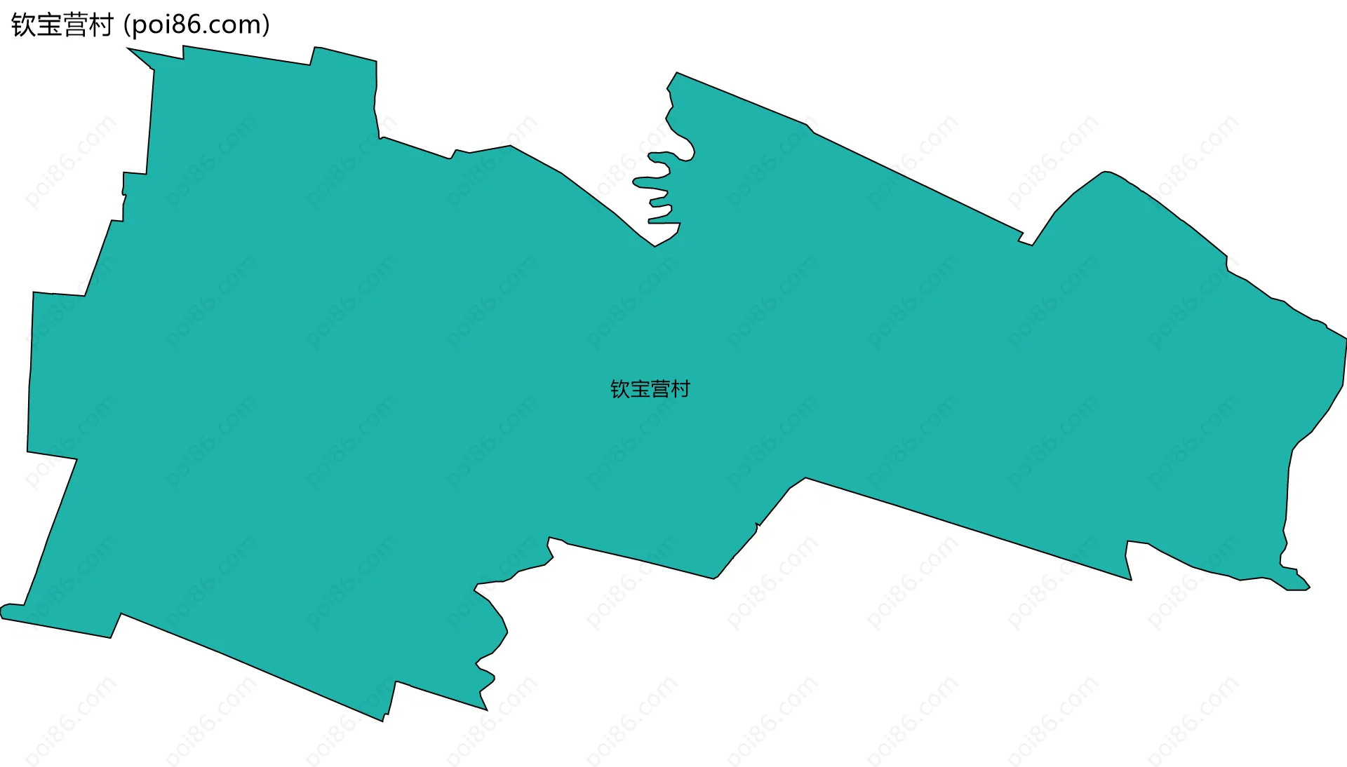 钦宝营村边界地图