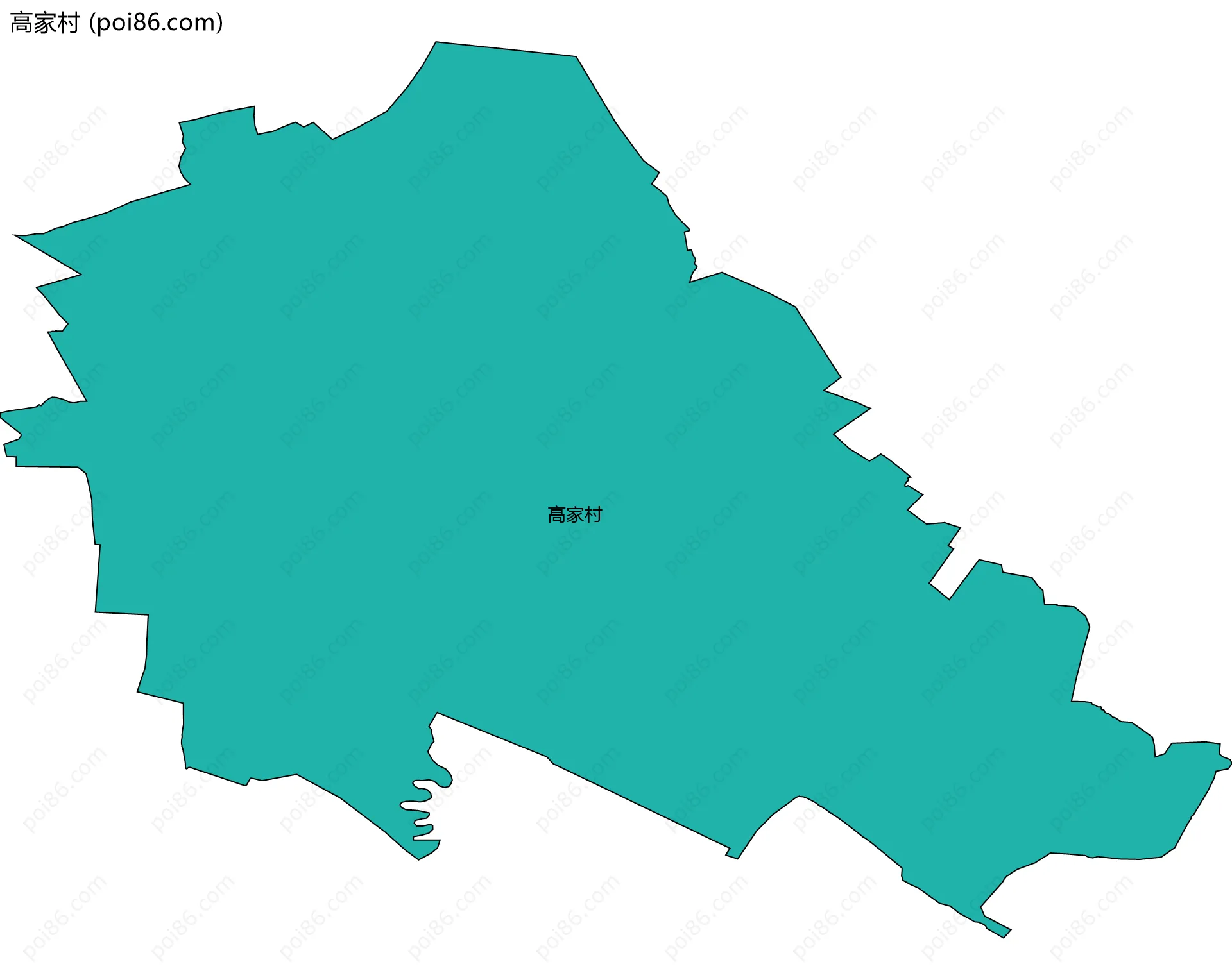 高家村边界地图