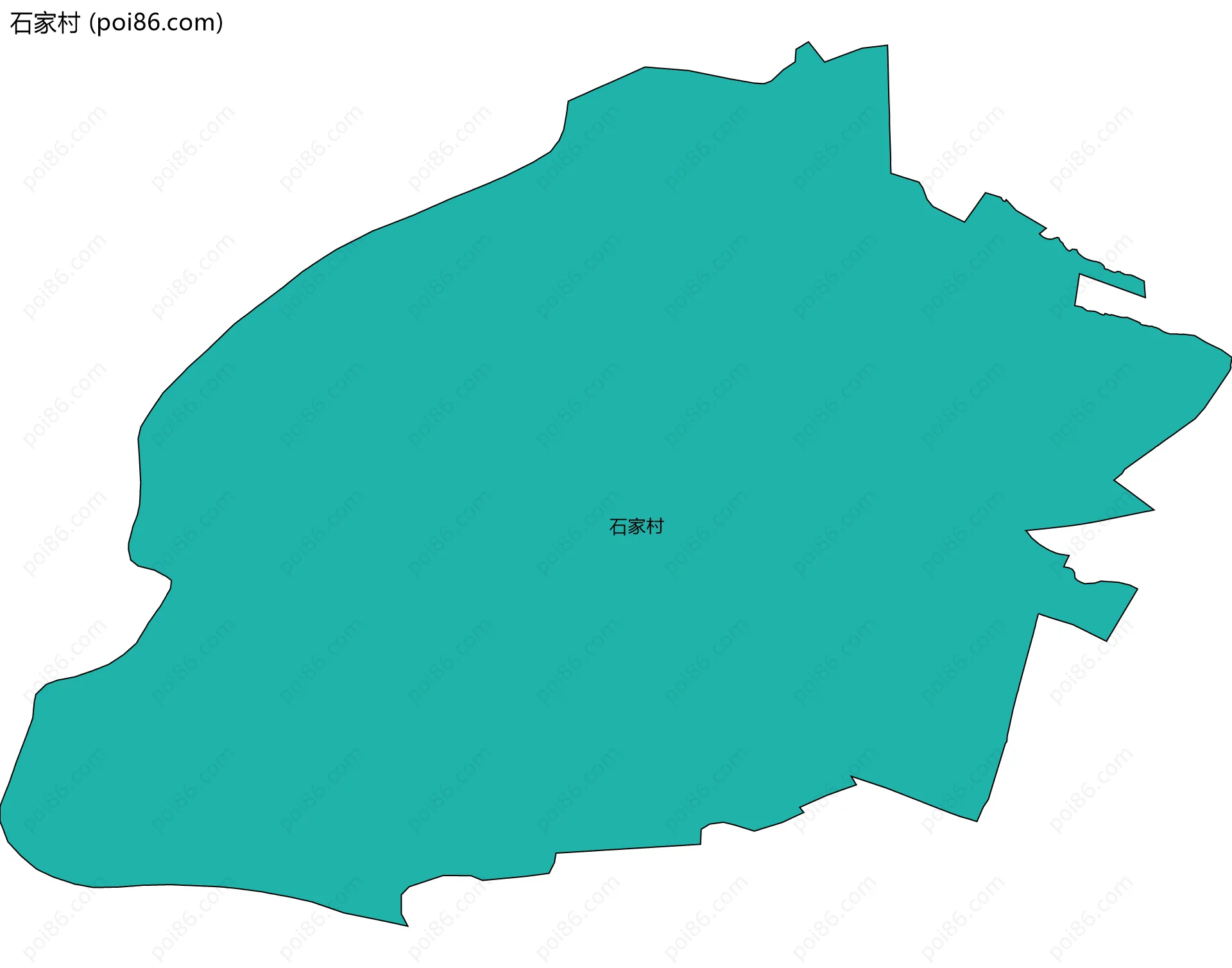 石家村边界地图