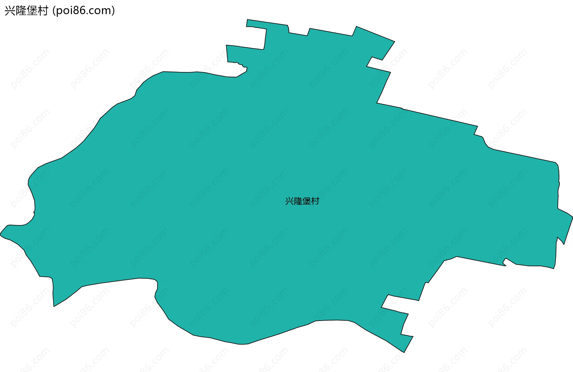 兴隆堡村边界地图