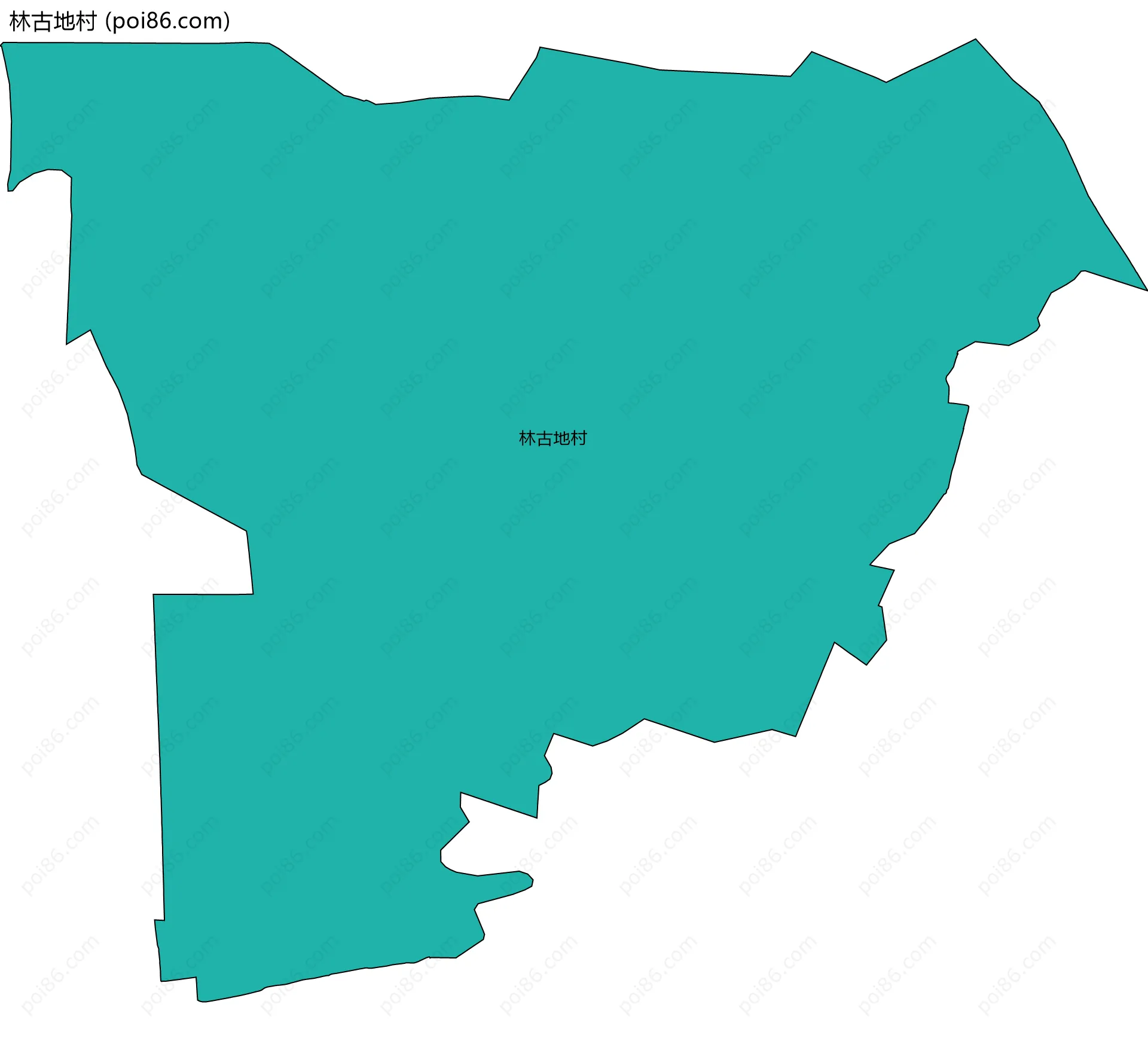 林古地村边界地图