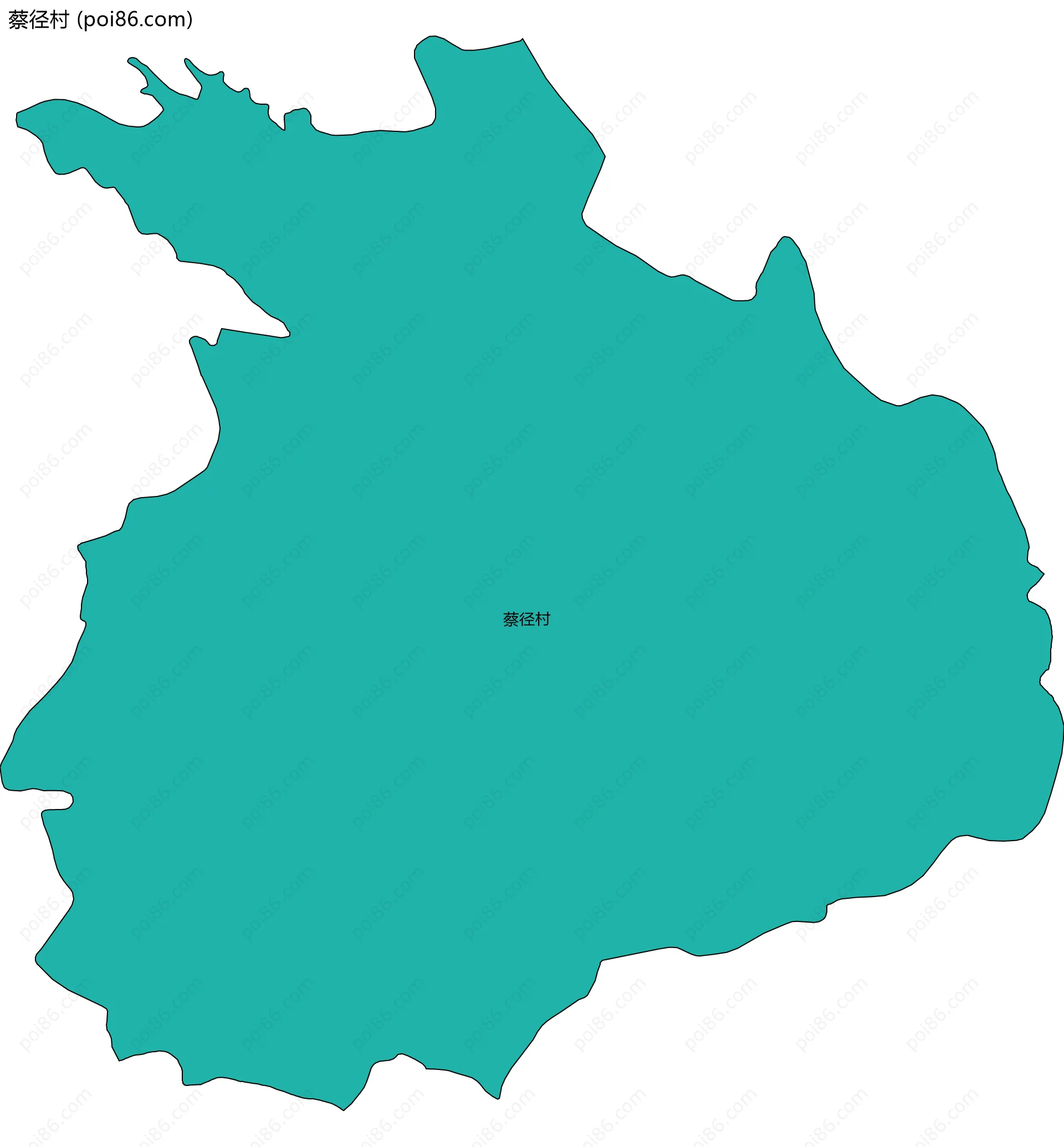 蔡径村边界地图