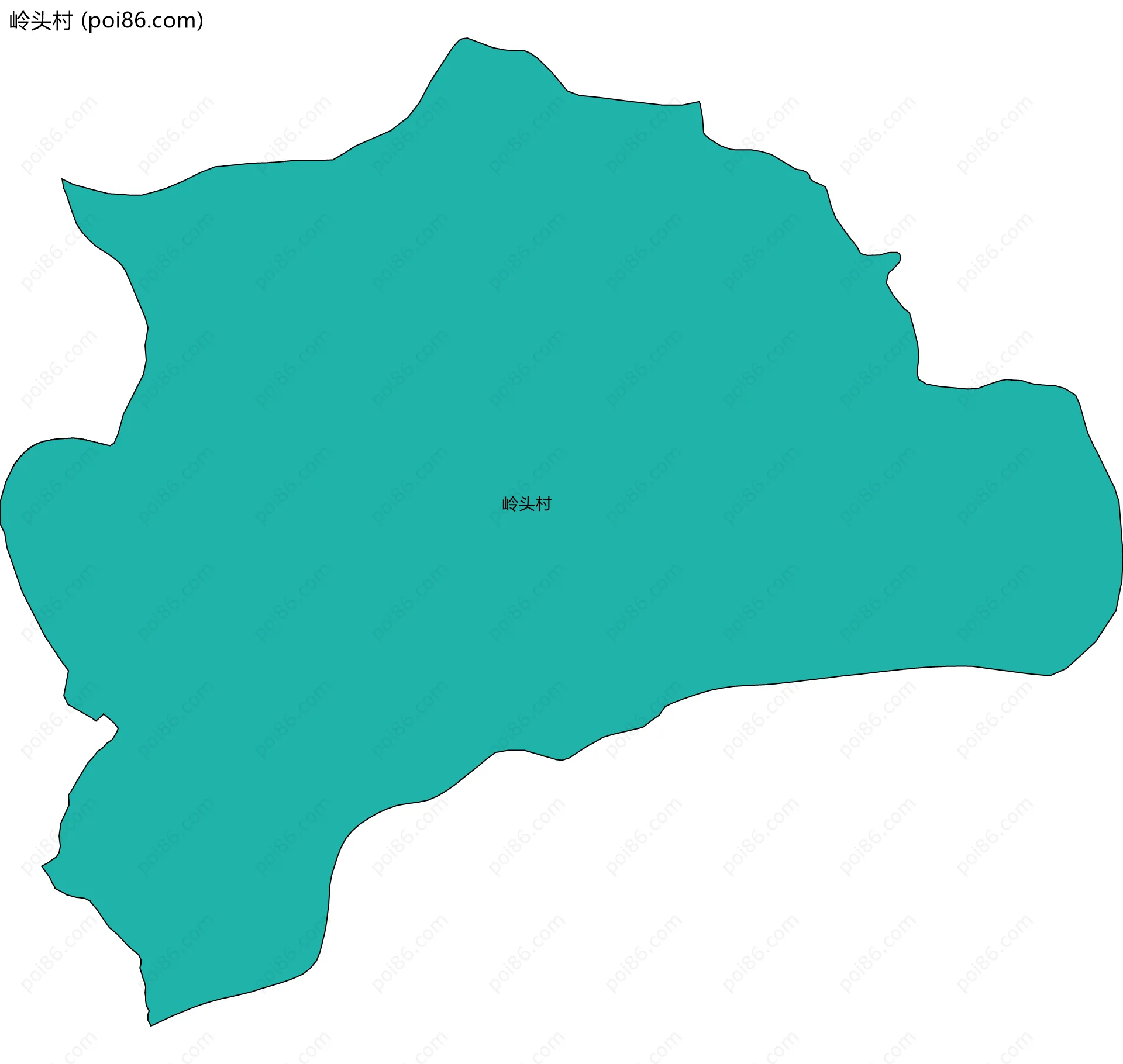 岭头村边界地图