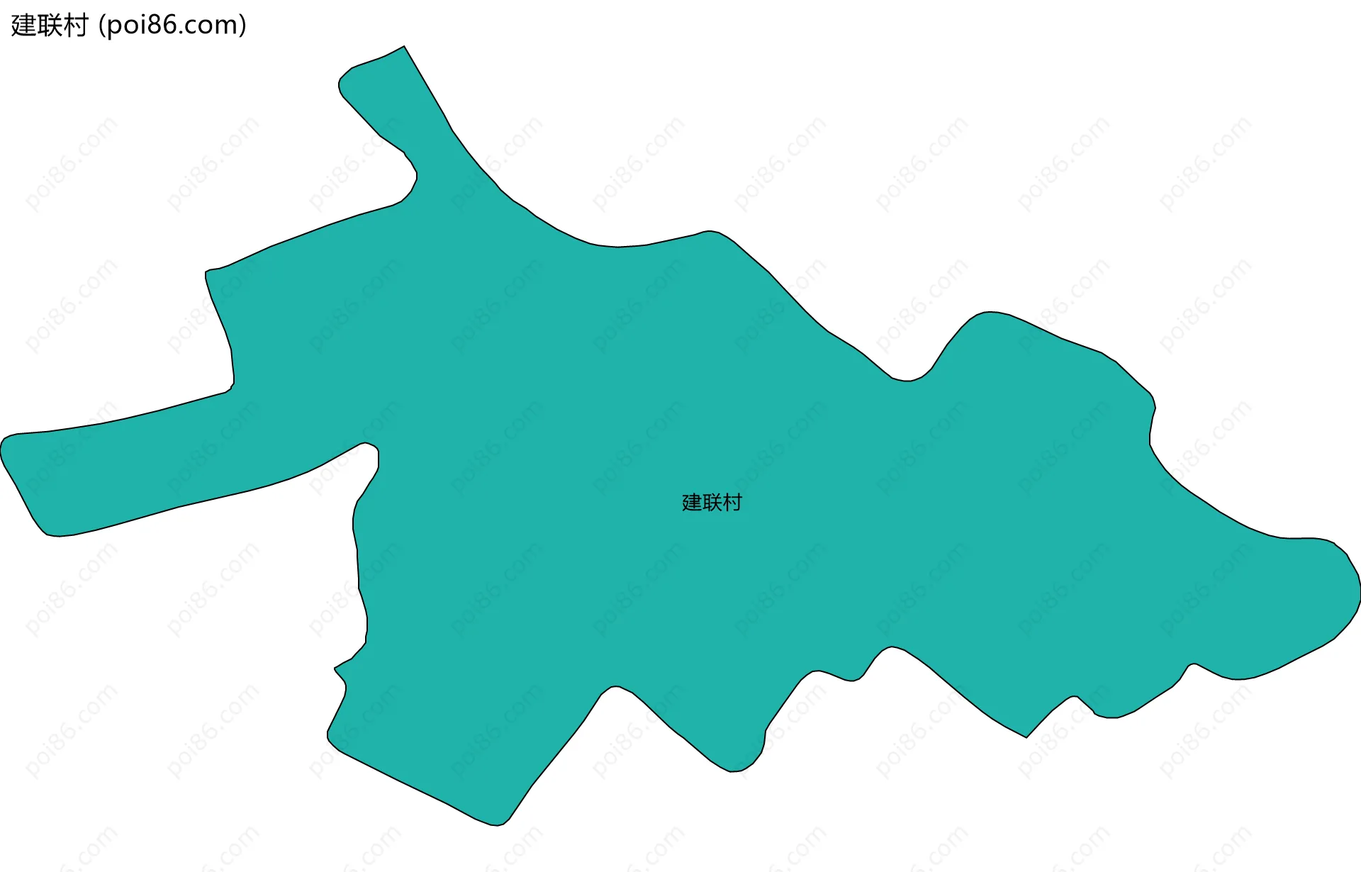 建联村边界地图