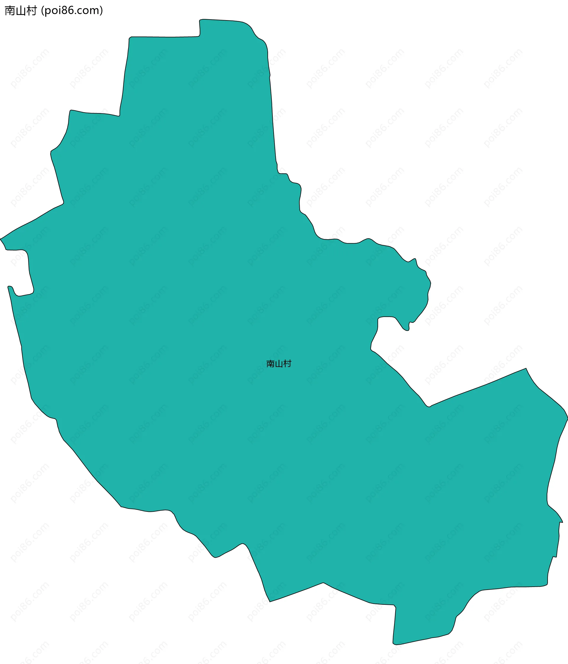 南山村边界地图