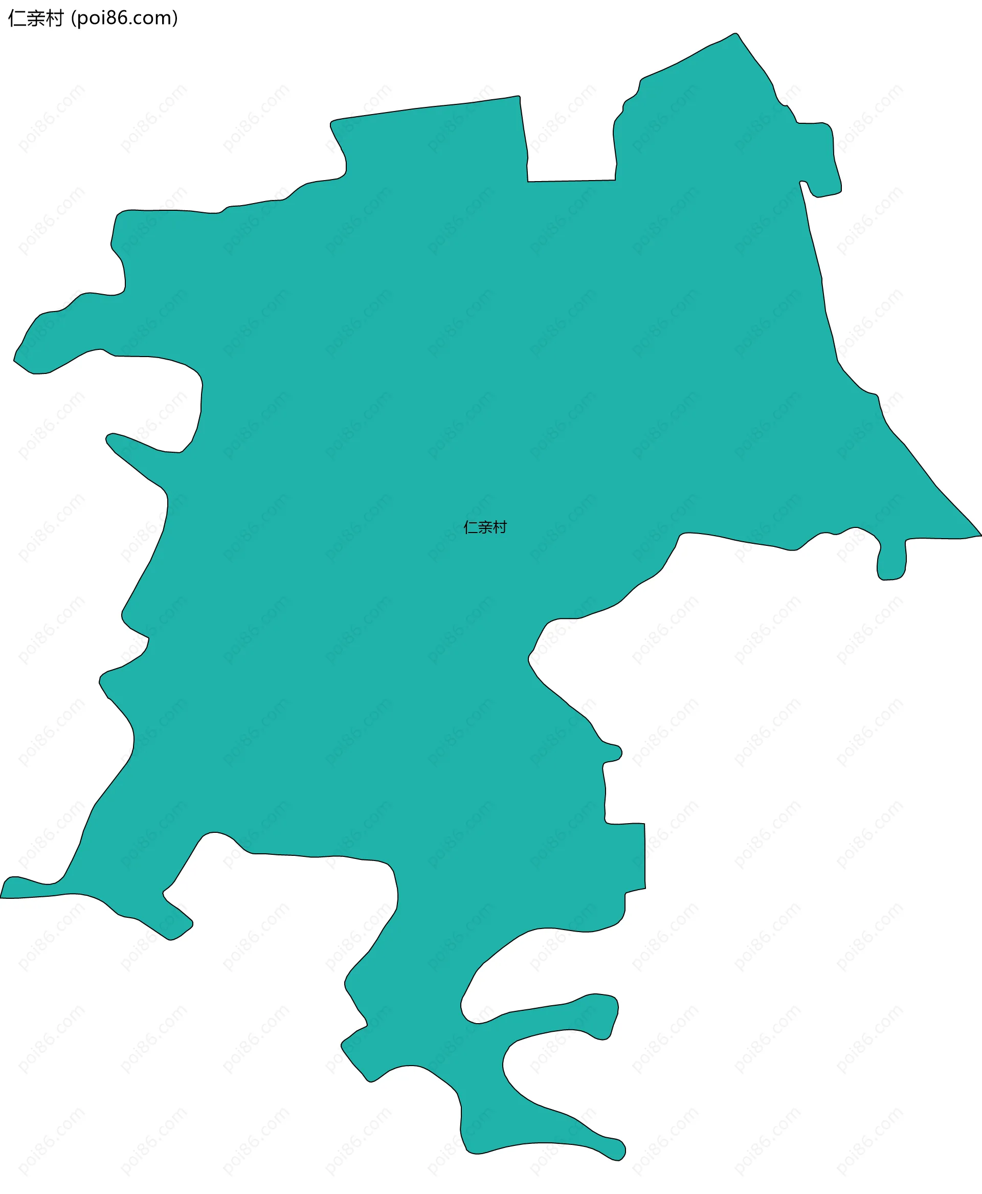 仁亲村边界地图