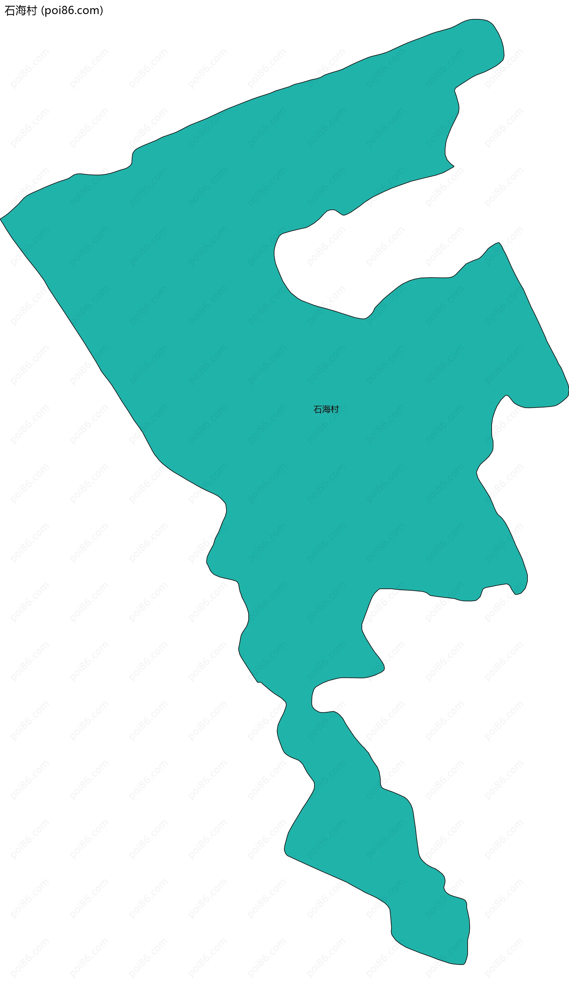 石海村边界地图