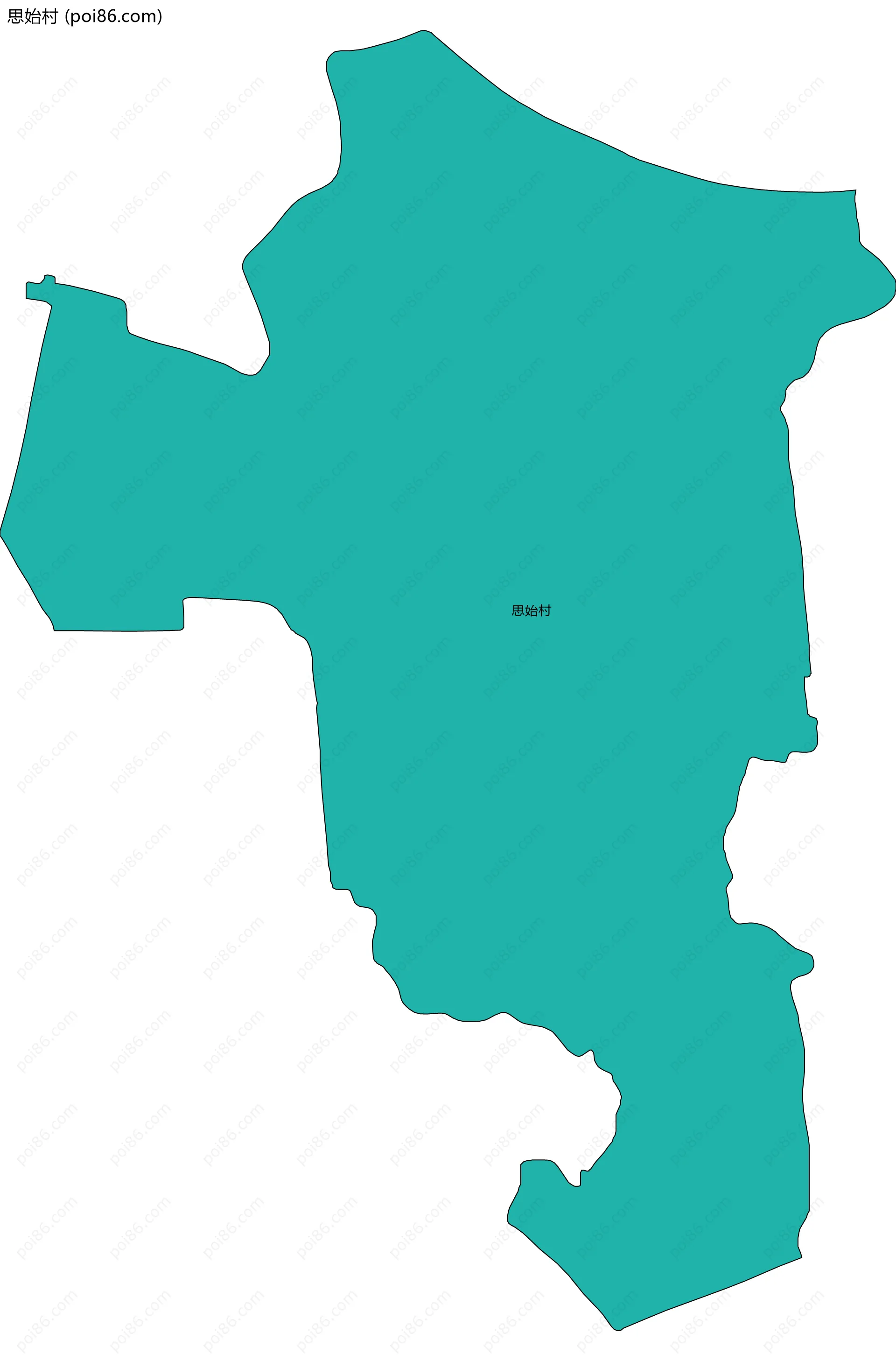 思始村边界地图