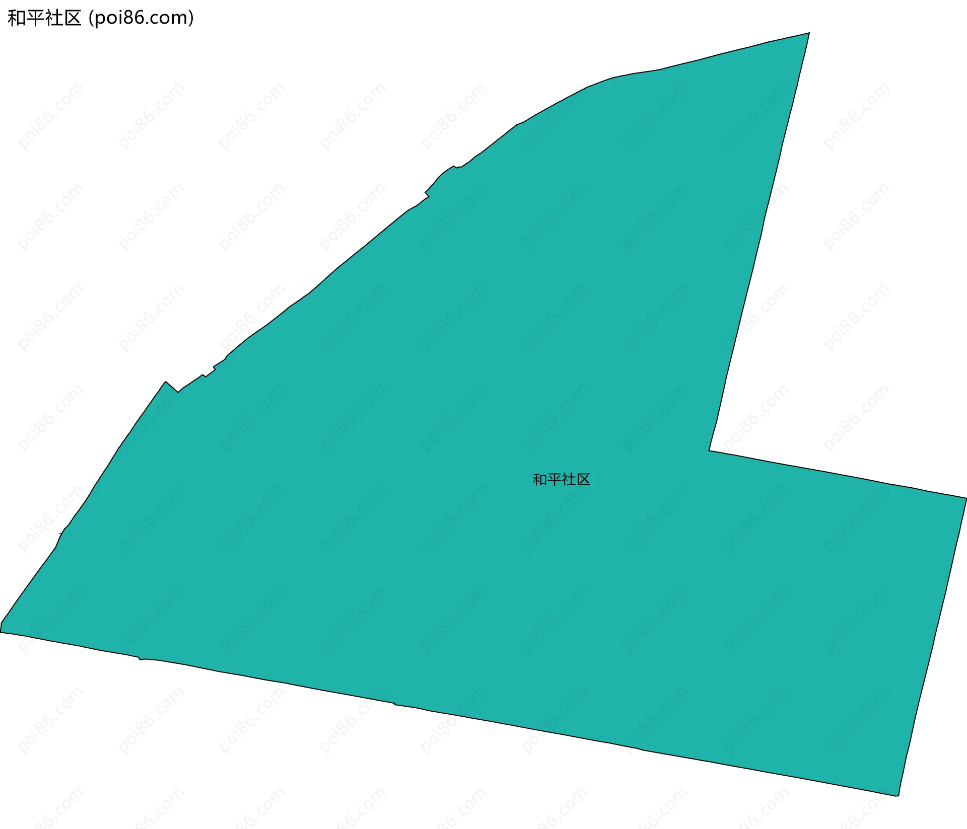 和平社区边界地图