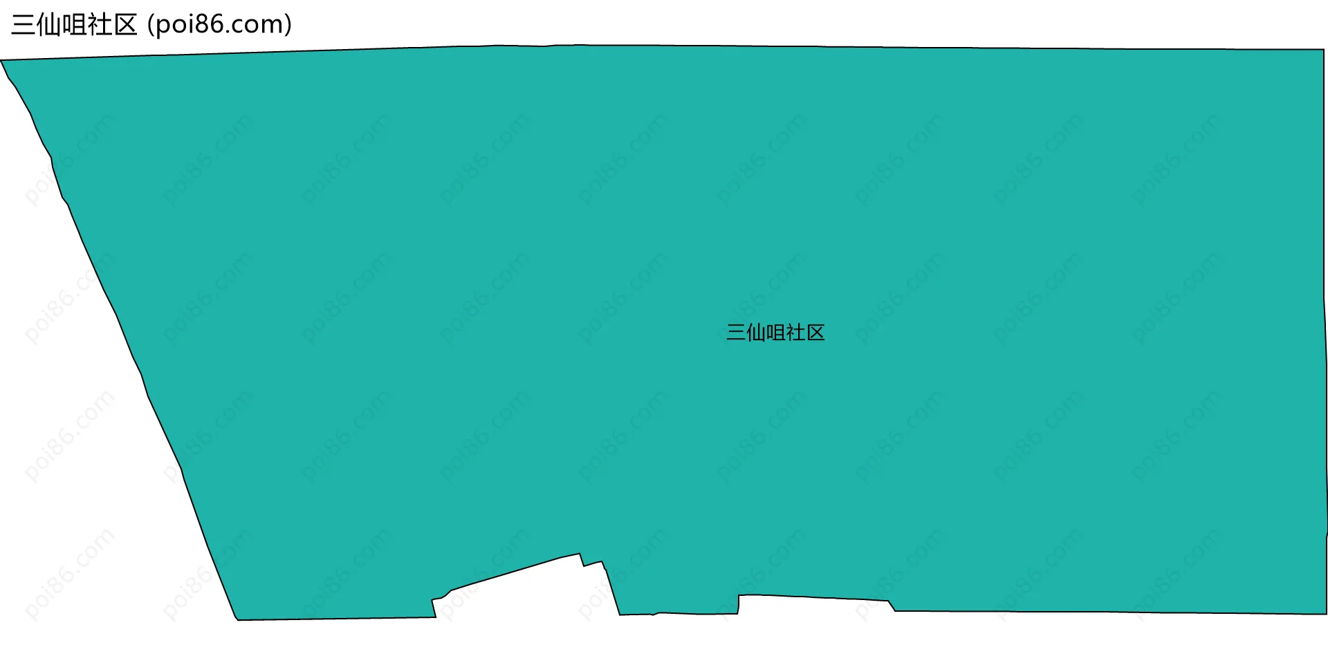 三仙咀社区边界地图