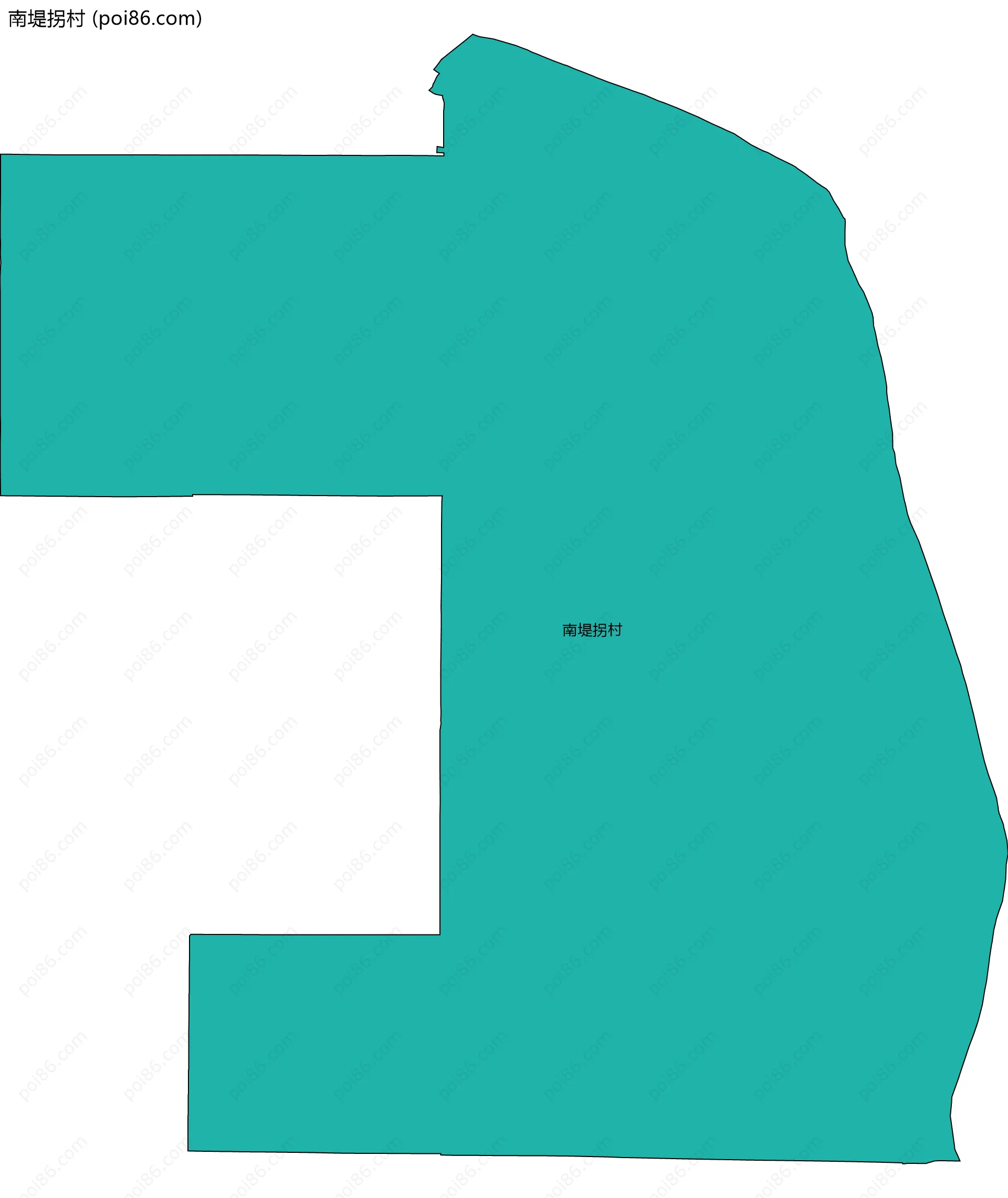 南堤拐村边界地图