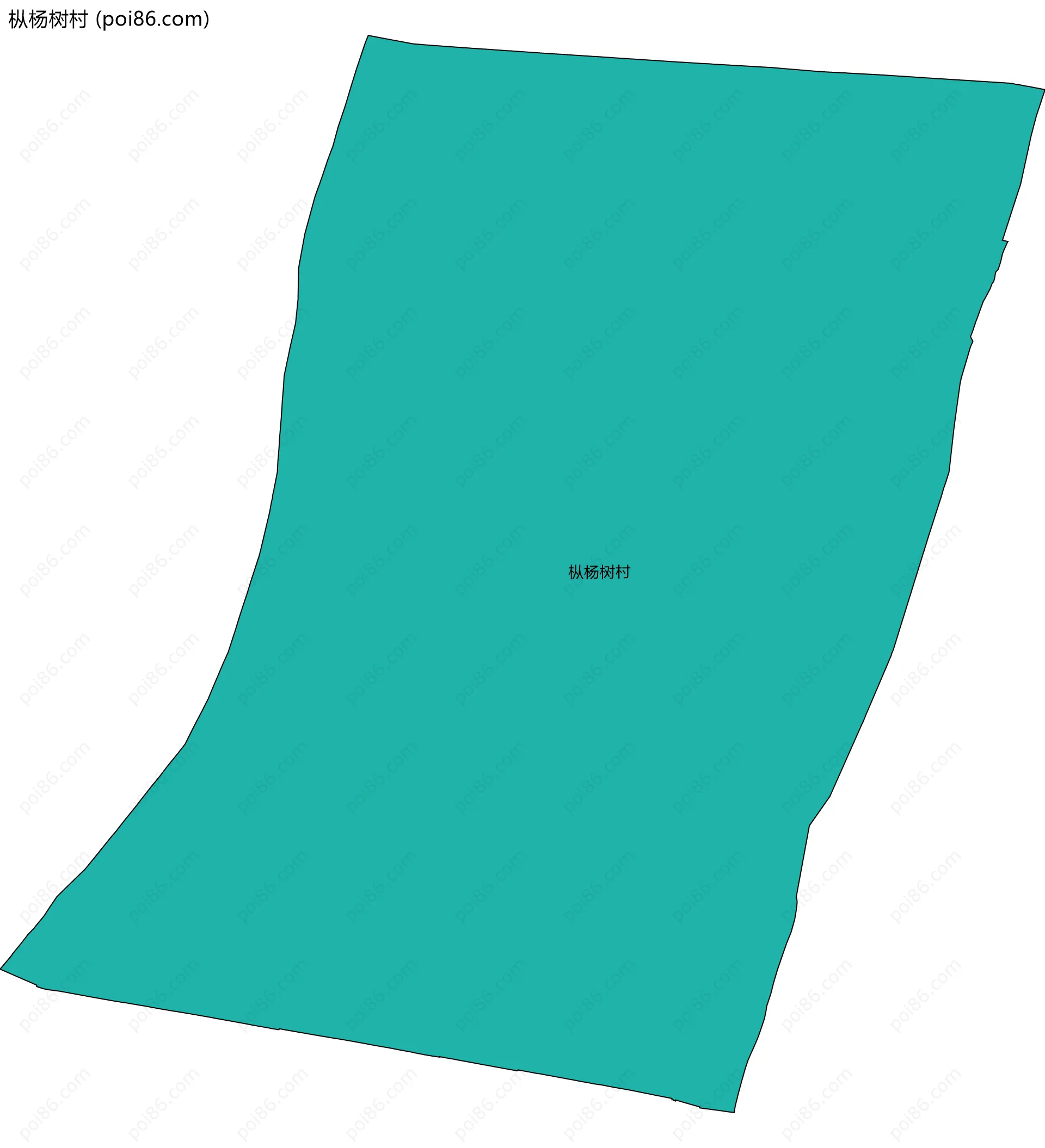 枞杨树村边界地图