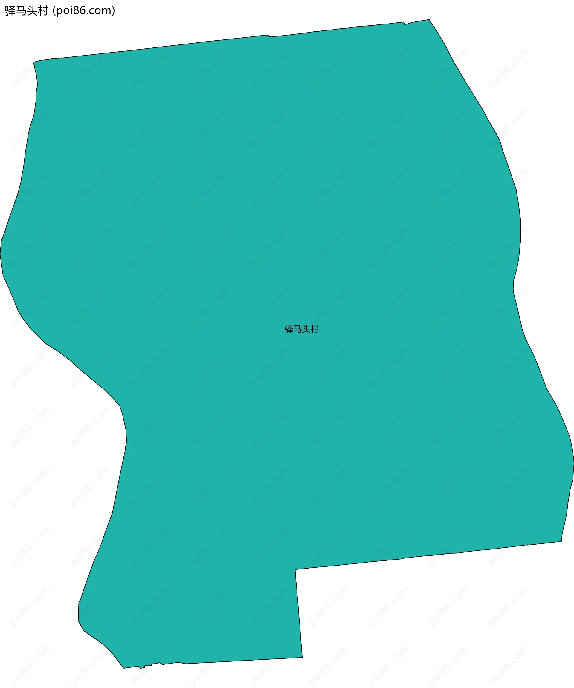 驿马头村边界地图