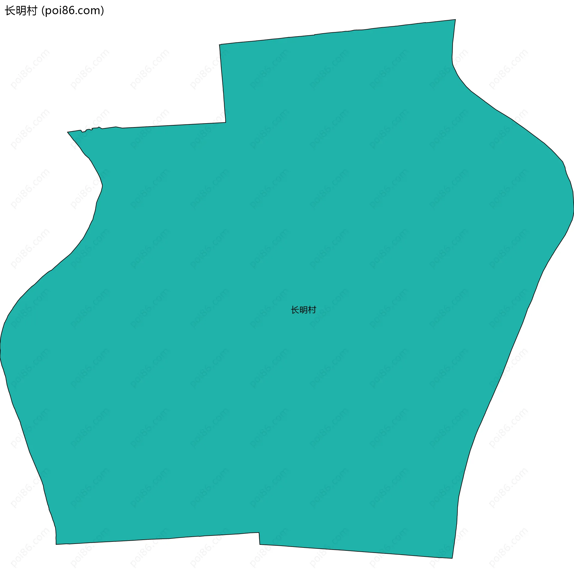 长明村边界地图