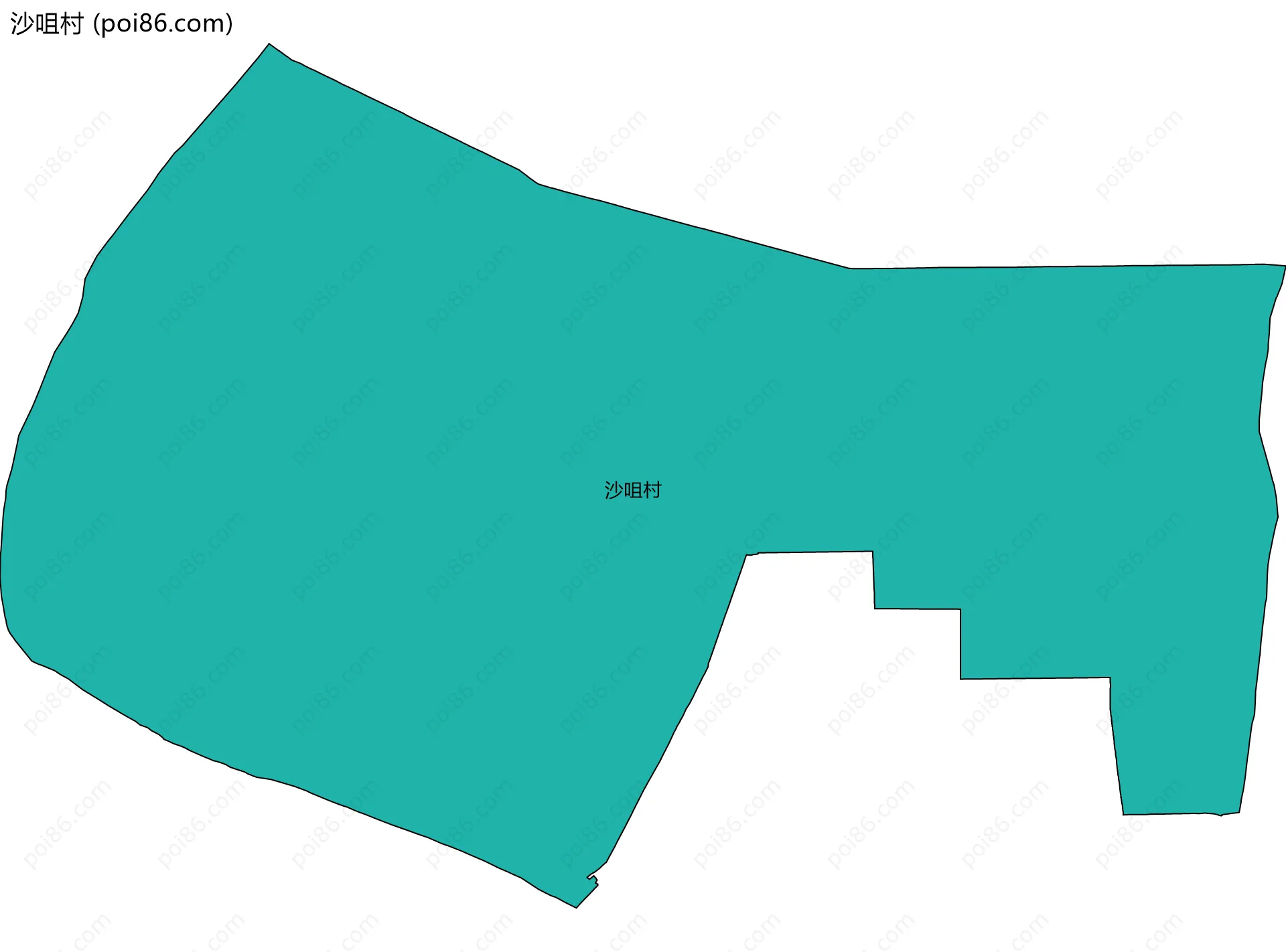 沙咀村边界地图
