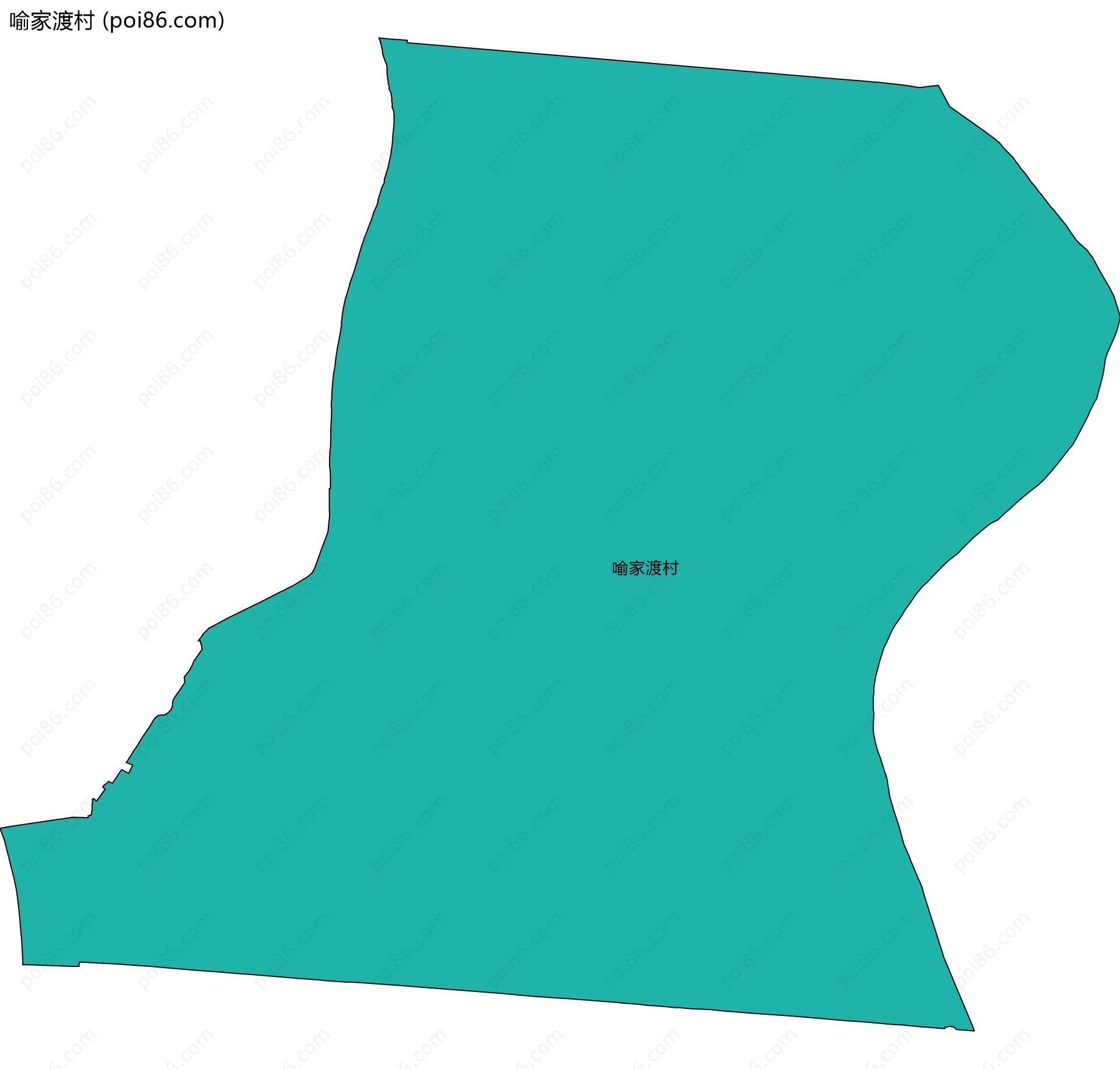 喻家渡村边界地图