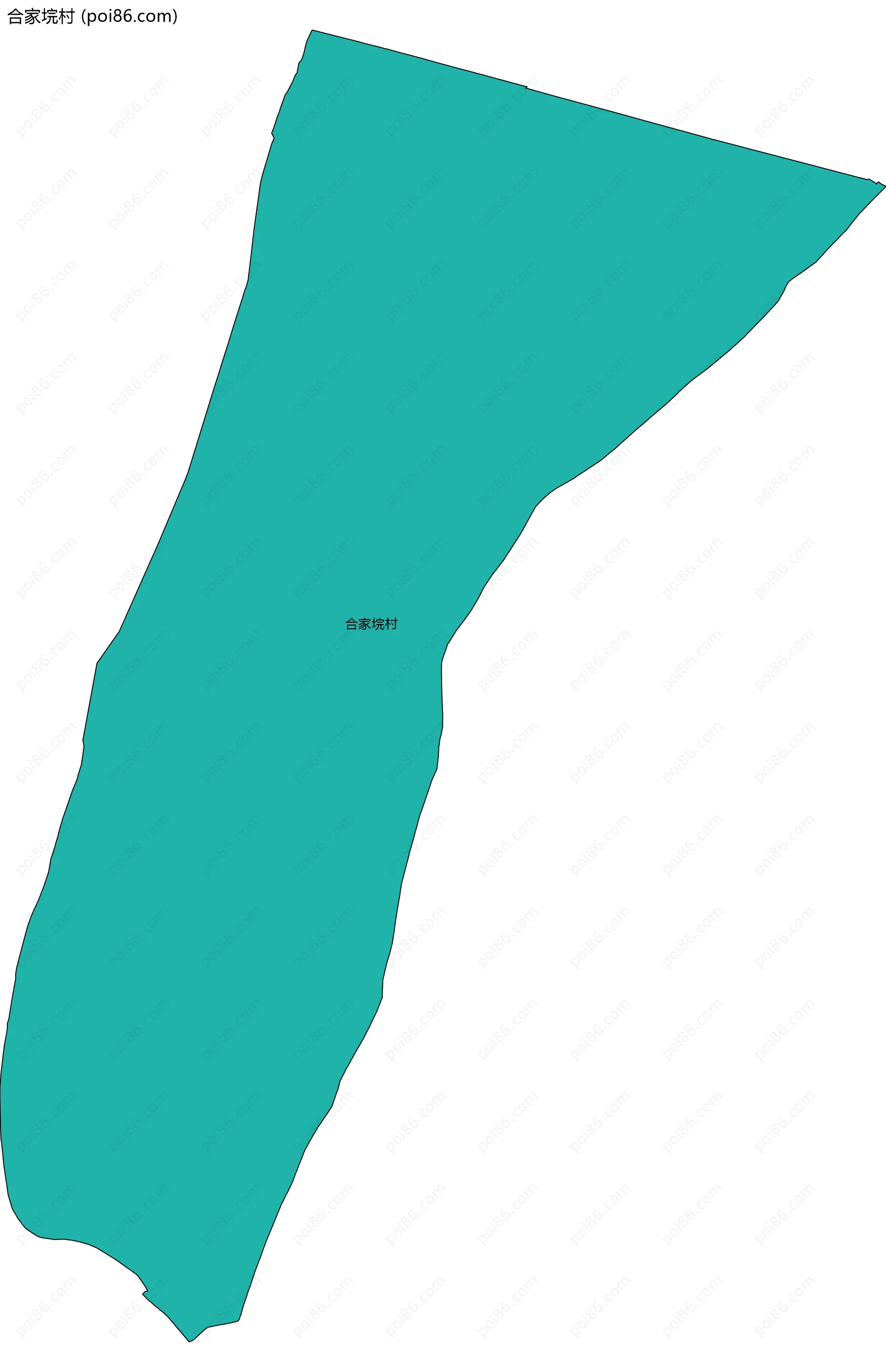 合家垸村边界地图