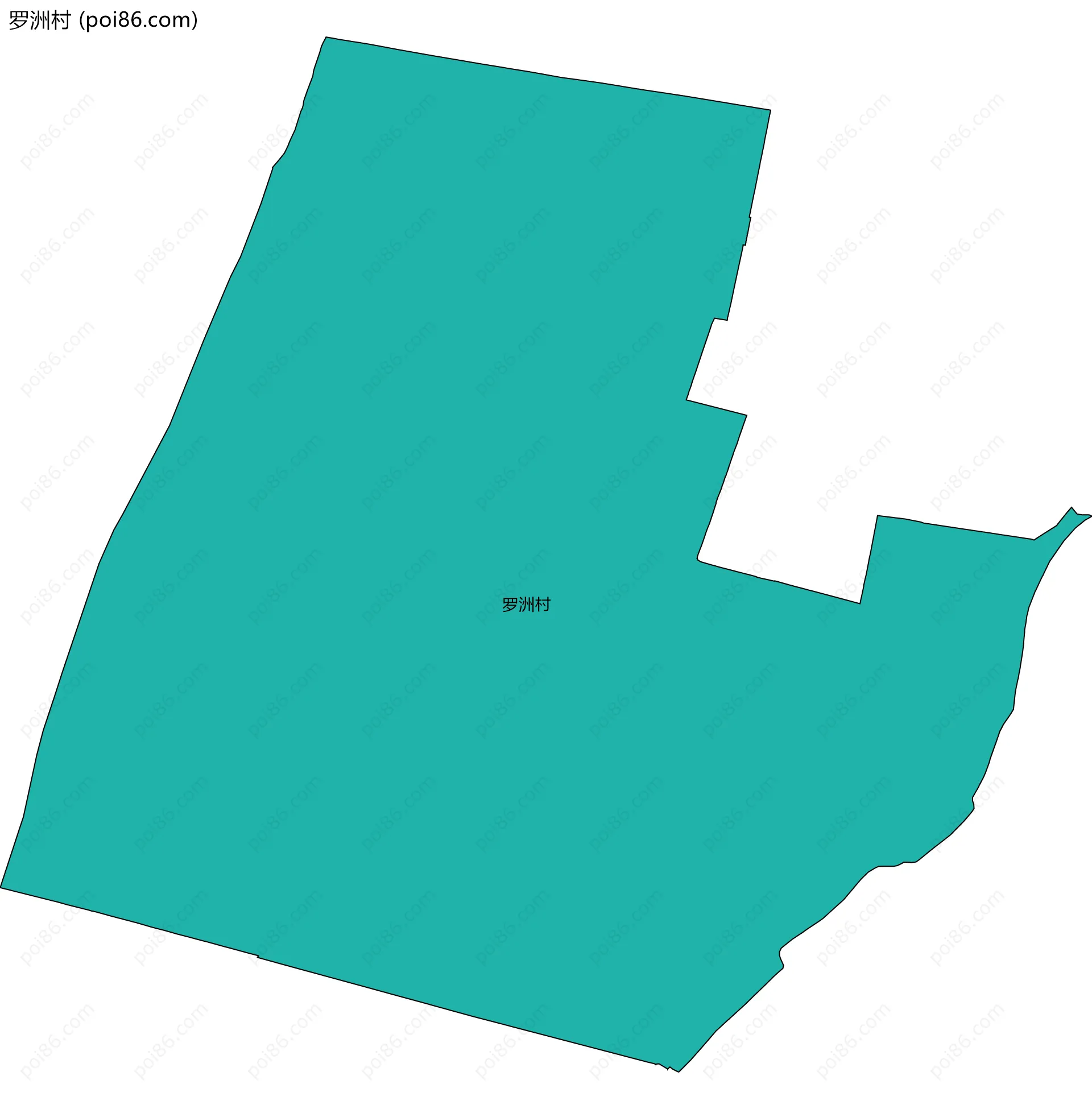罗洲村边界地图