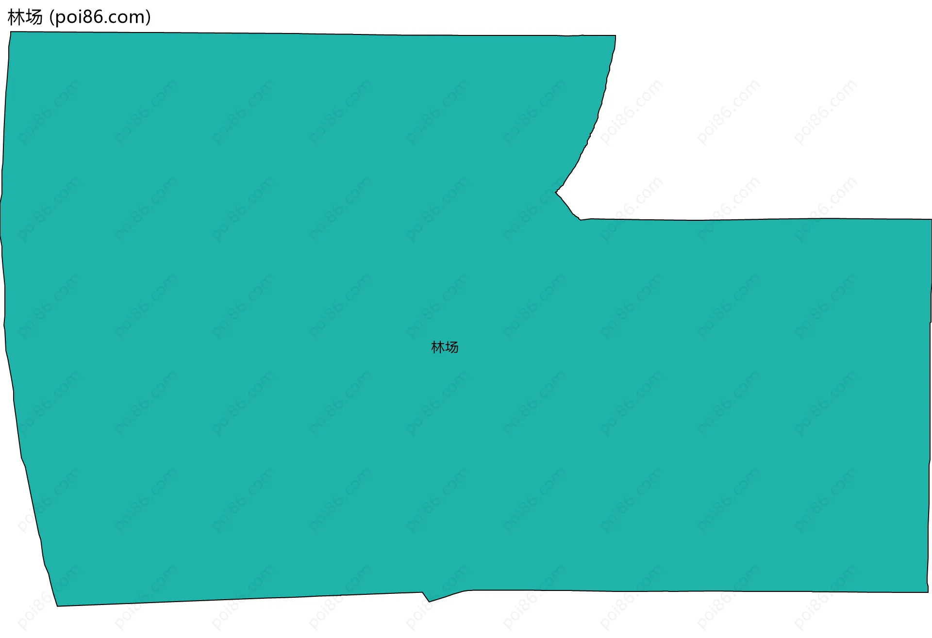 林场边界地图