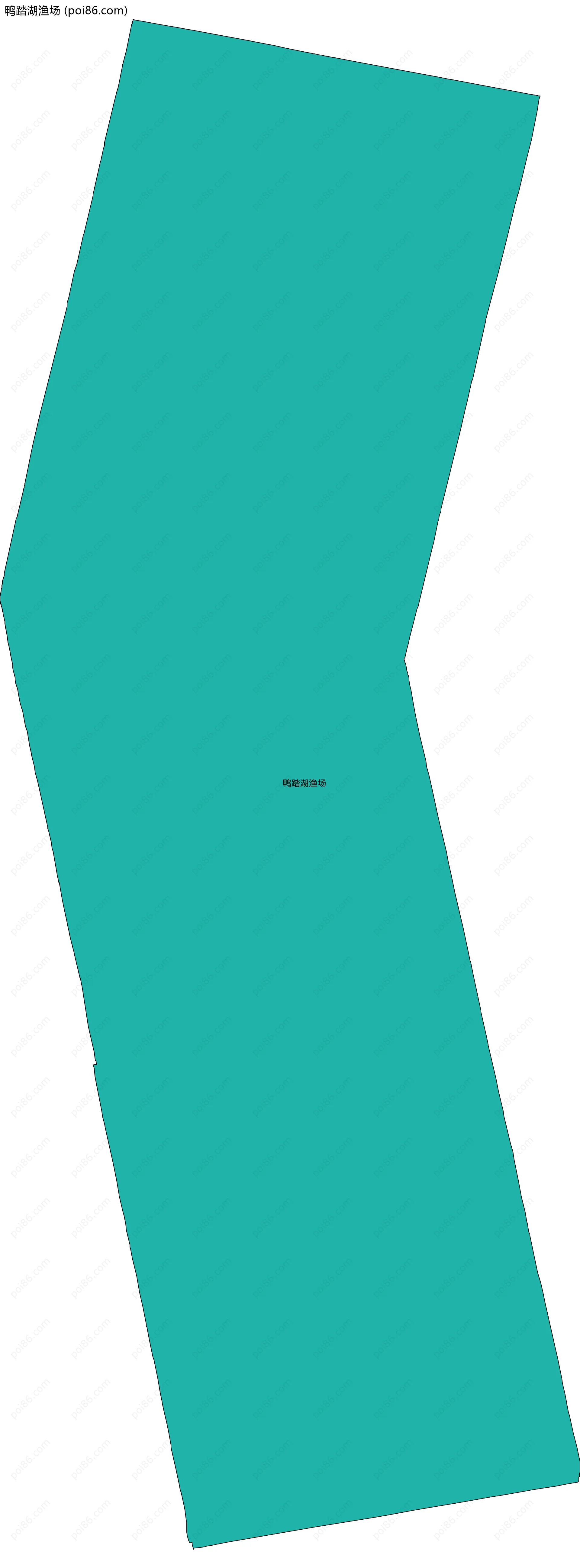 鸭踏湖渔场边界地图