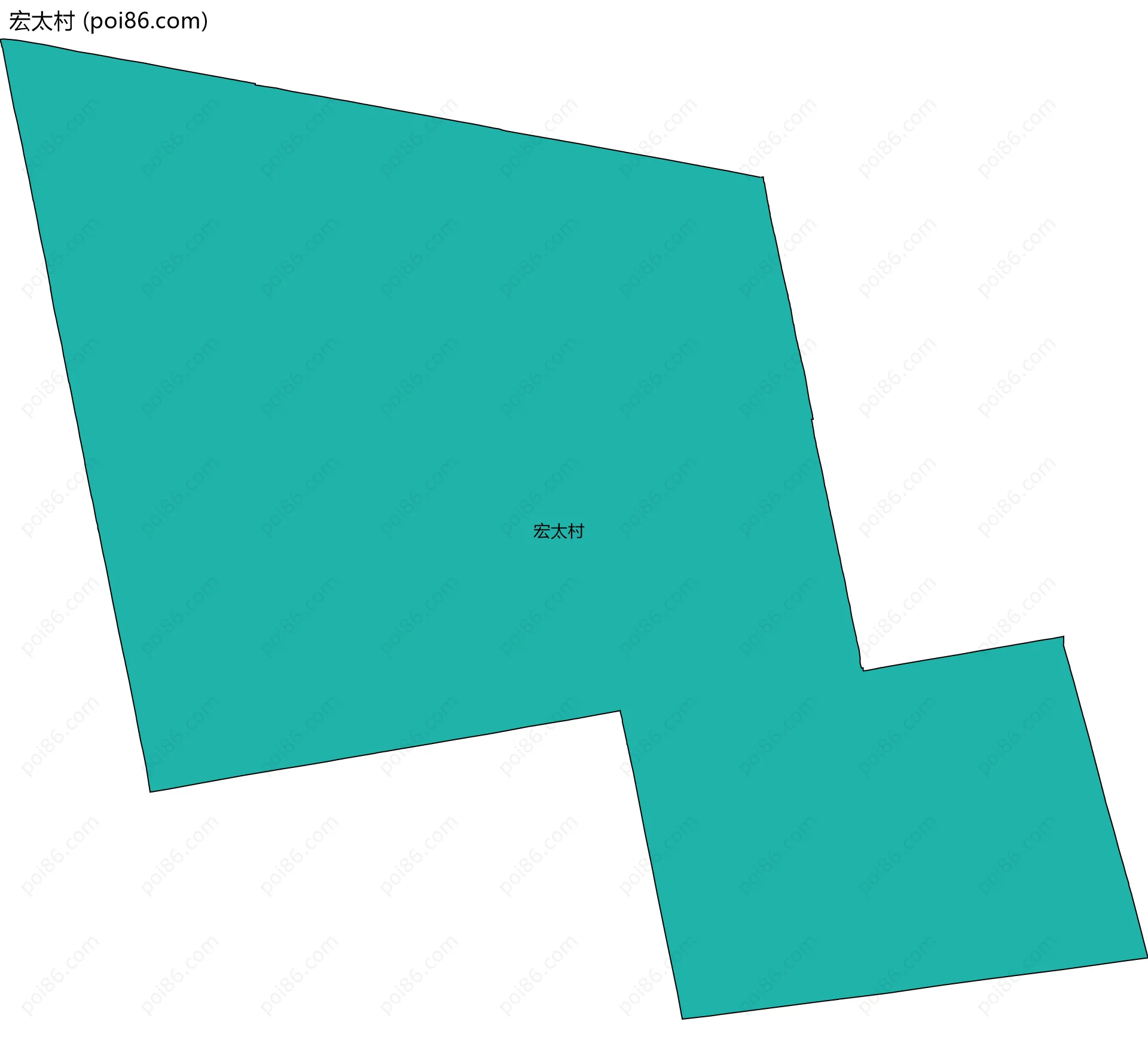 宏太村边界地图