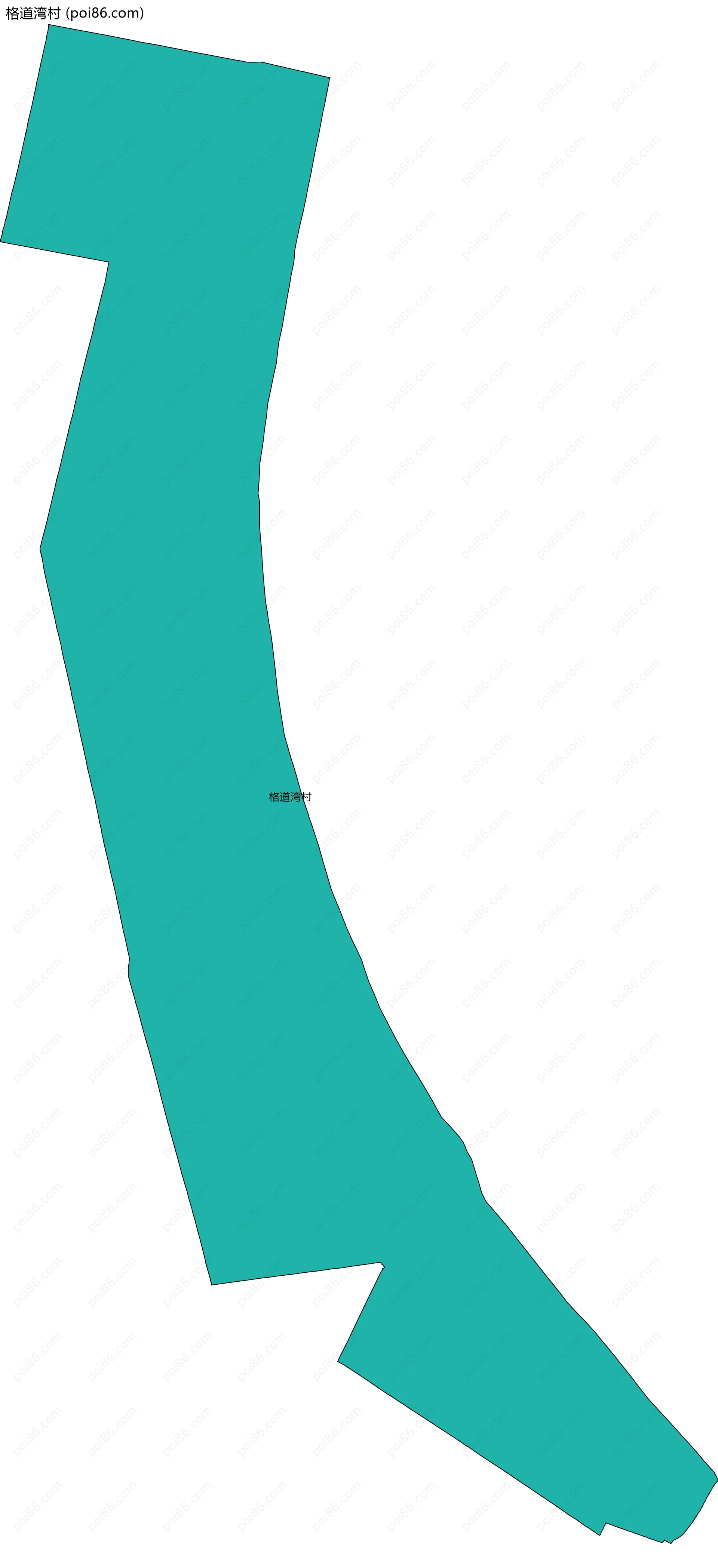 格道湾村边界地图