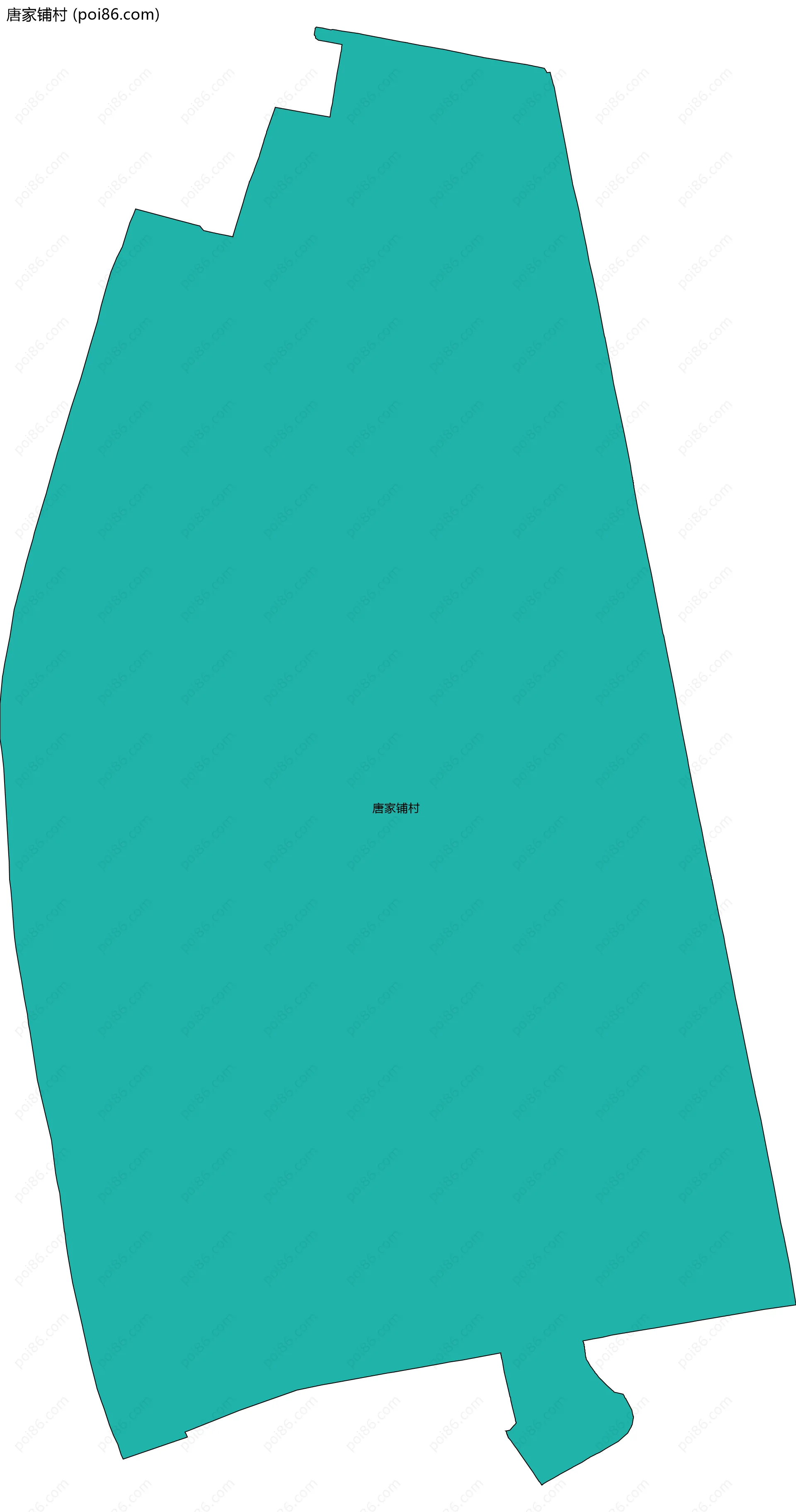 唐家铺村边界地图