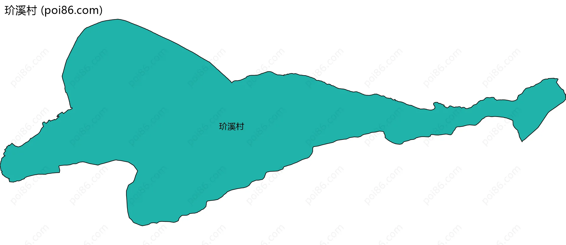 玠溪村边界地图