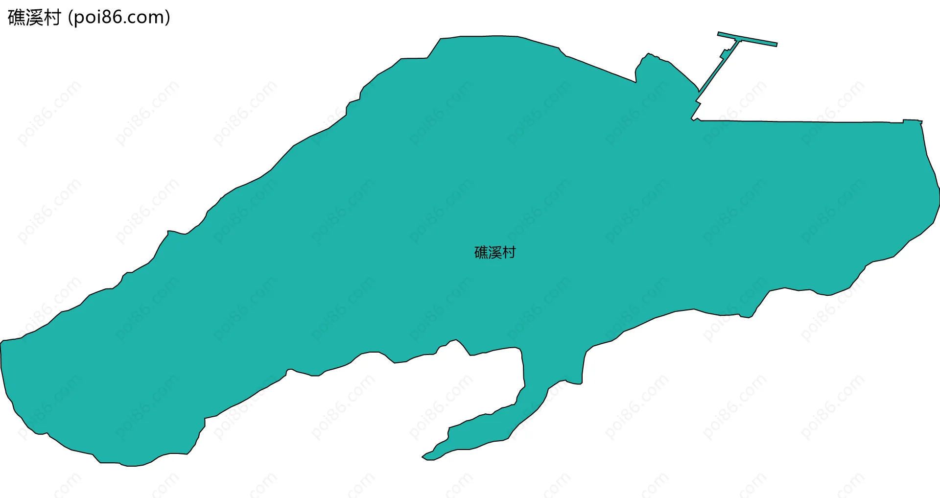 礁溪村边界地图