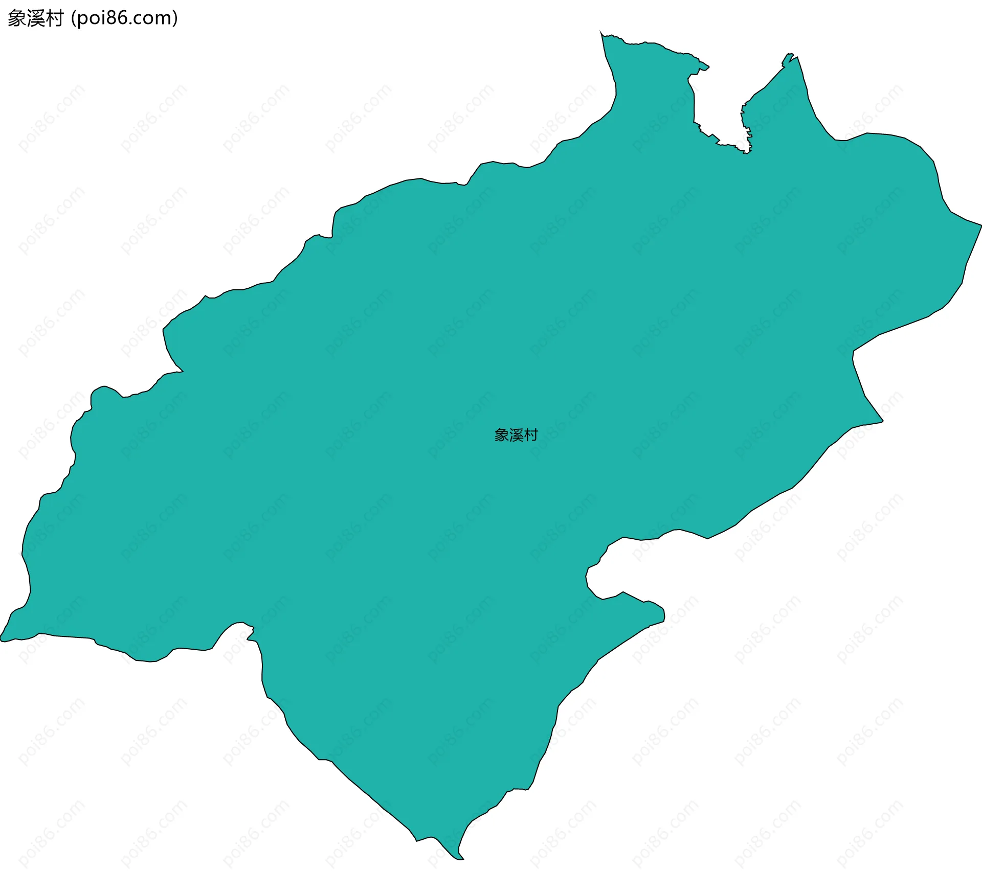象溪村边界地图
