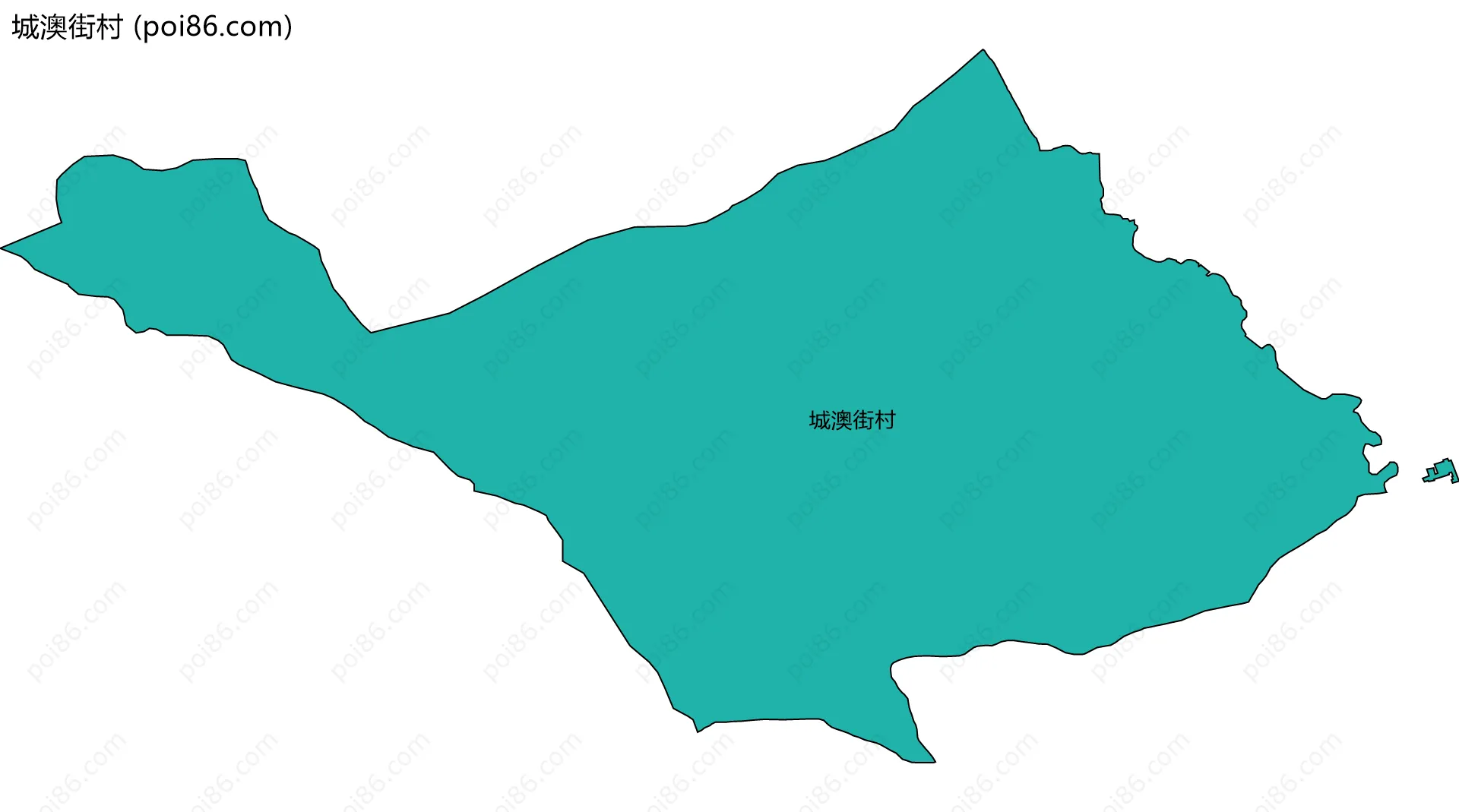 城澳街村边界地图