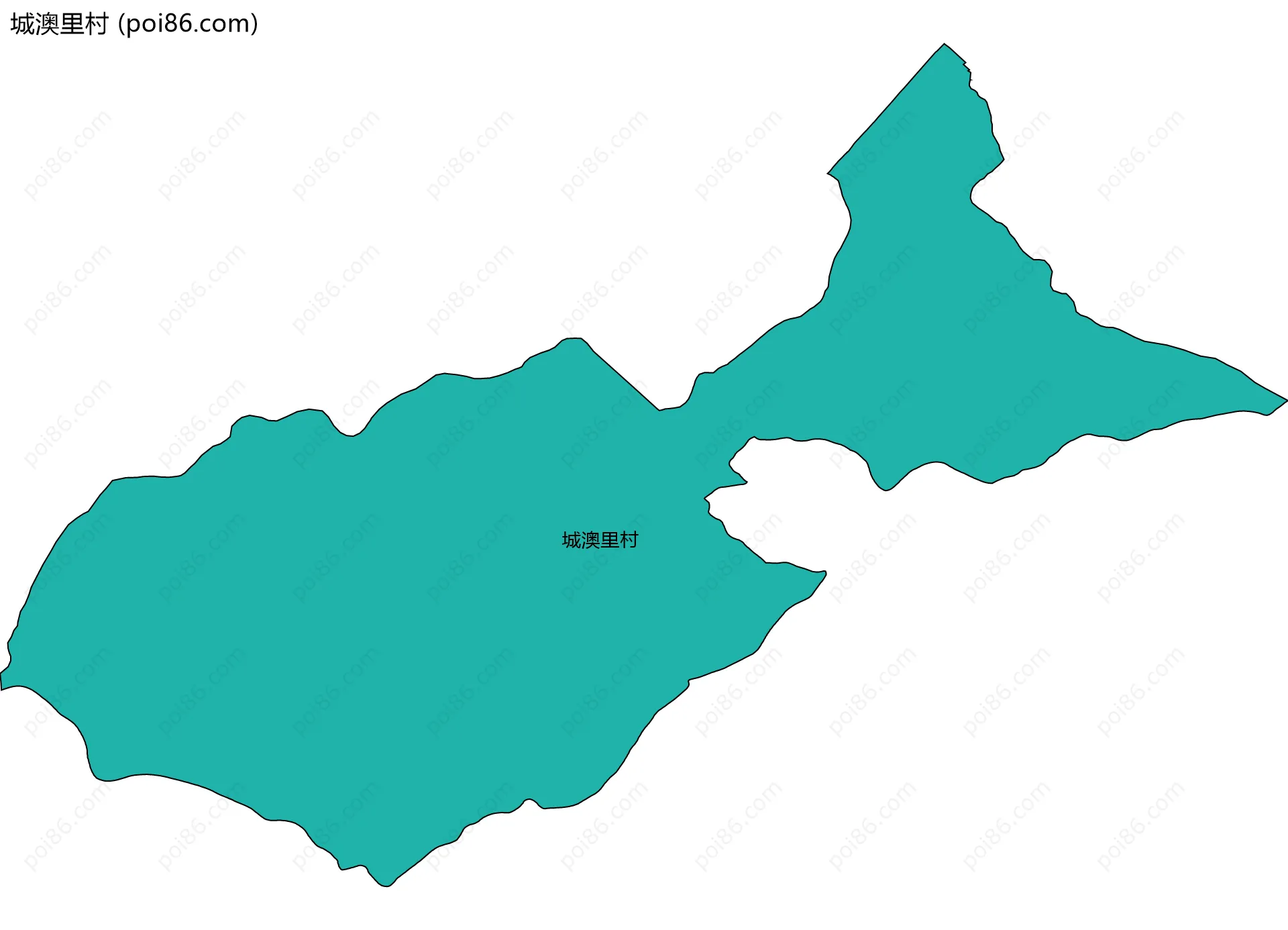 城澳里村边界地图