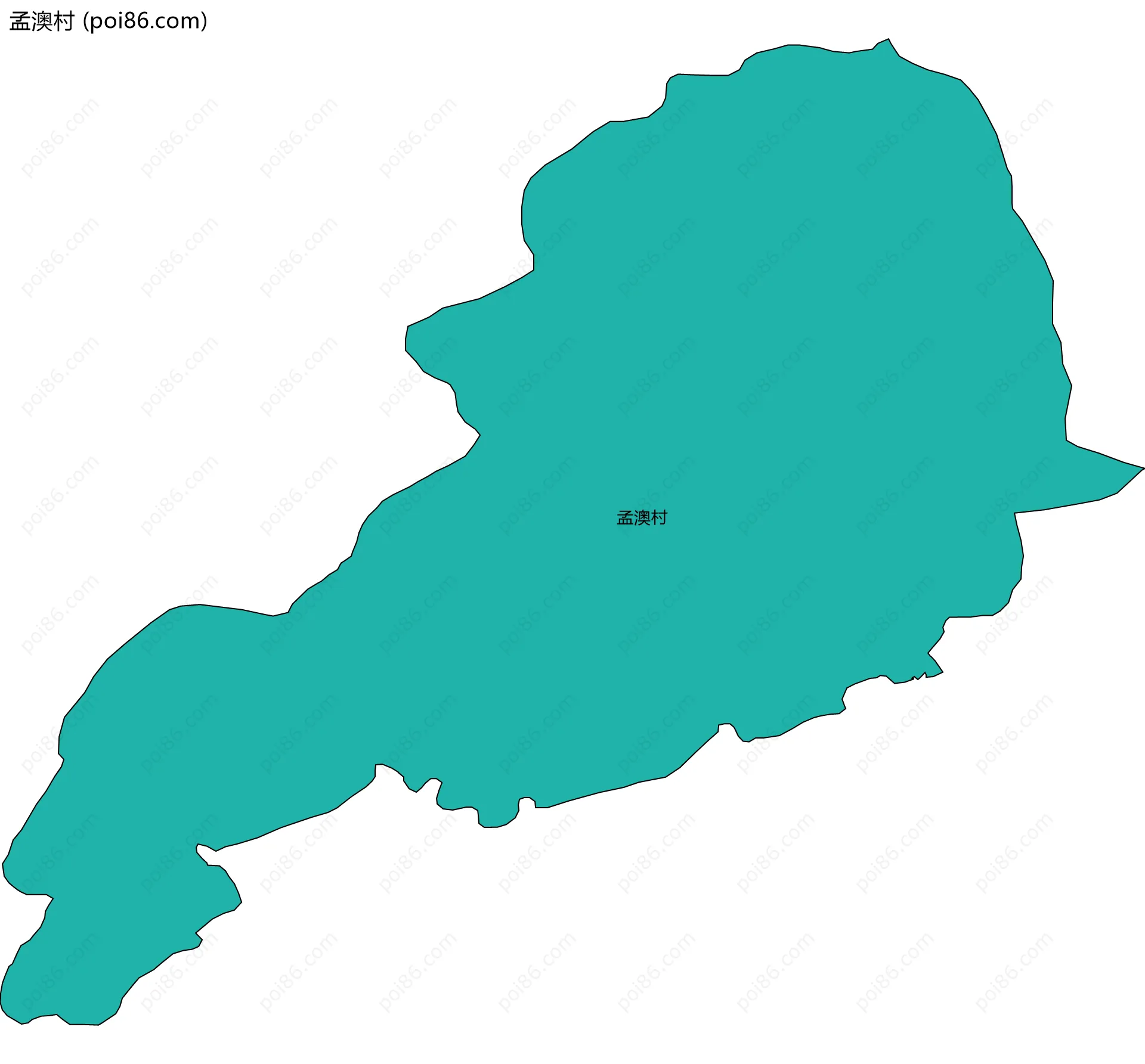 孟澳村边界地图