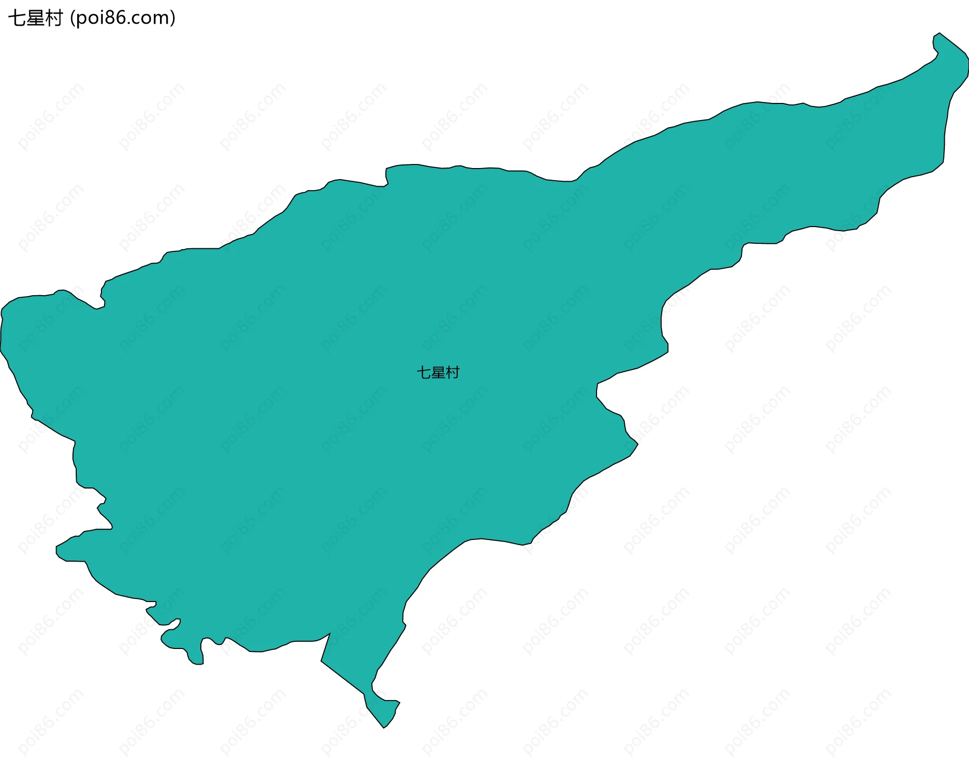 七星村边界地图